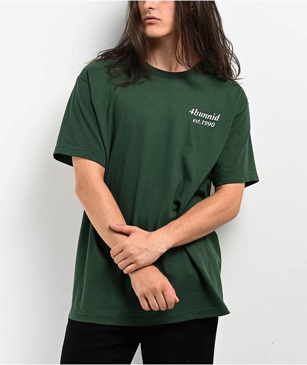 4Hunnid Est. 1990 Green T-Shirt Product Image