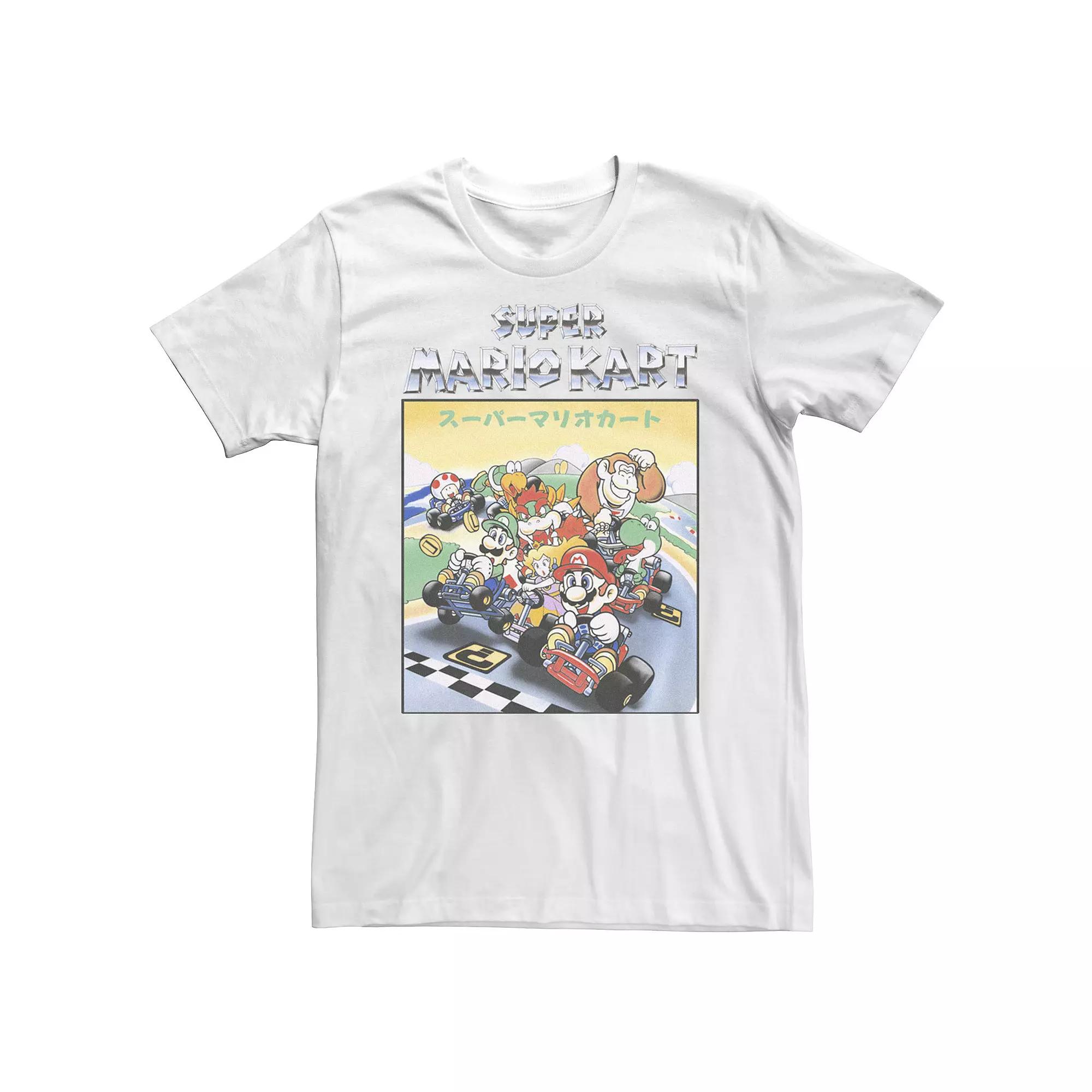 Men's Nintendo Mario Kart Kanji Poster Tee,  Product Image