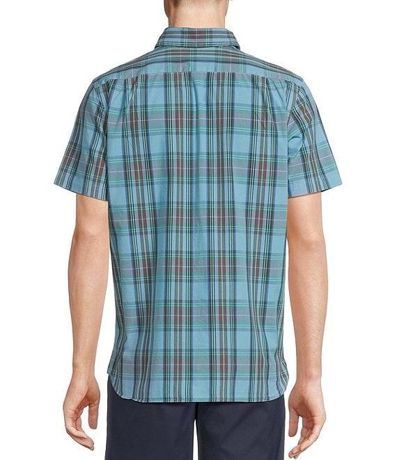 Cremieux Blue Label Tahiti Collection Plaid Cotton Poplin Short Sleeve Woven Shirt Product Image
