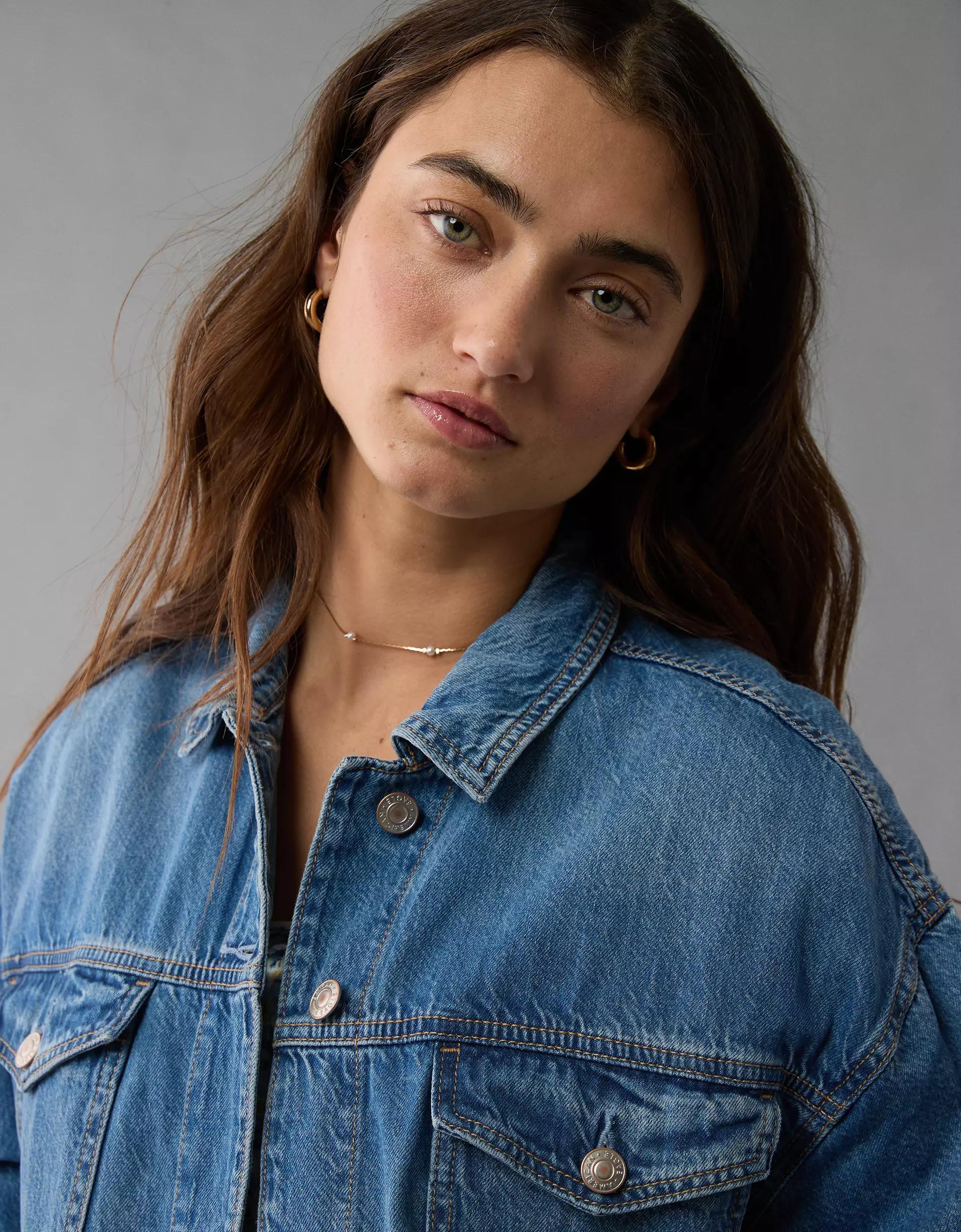 AE Denim Trucker Jacket Product Image