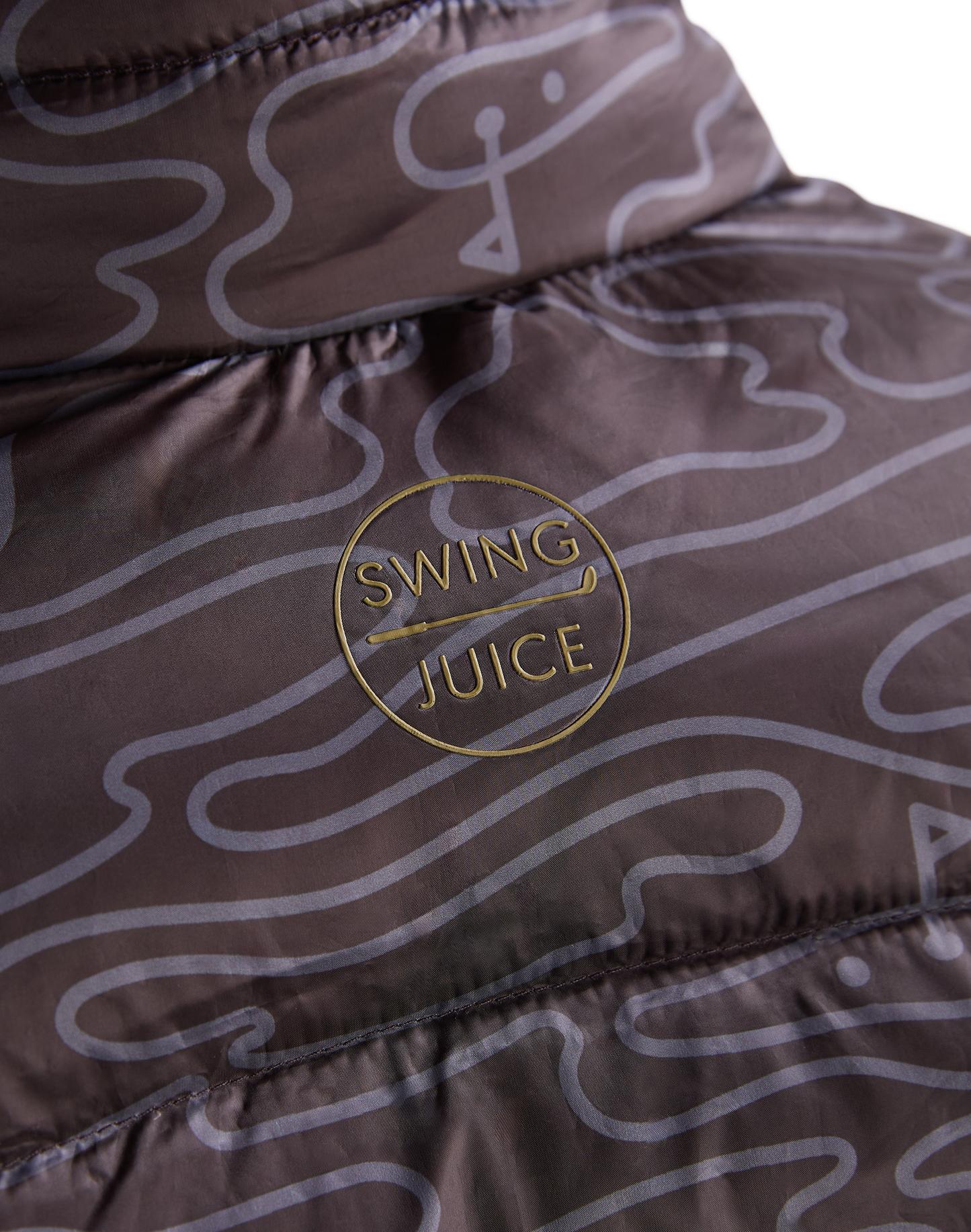 Swing Juice Golf Rhythmic Lines Men's Packable Puffer Vest Product Image