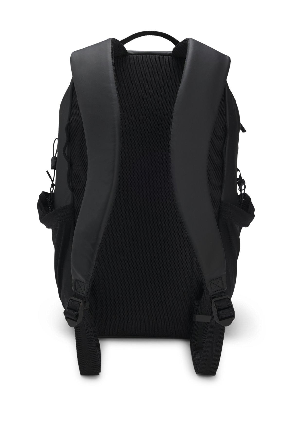 Faux-leather backpack with logo detail Product Image