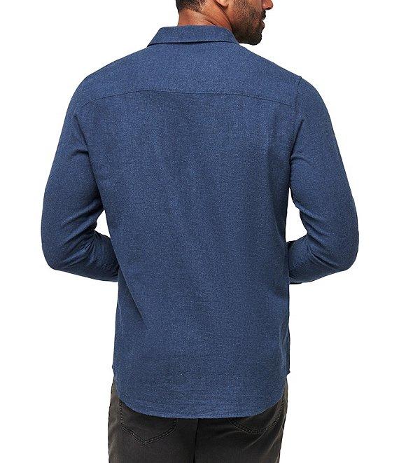 TravisMathew Cloud Flannel Long Sleeve Woven Shirt Product Image