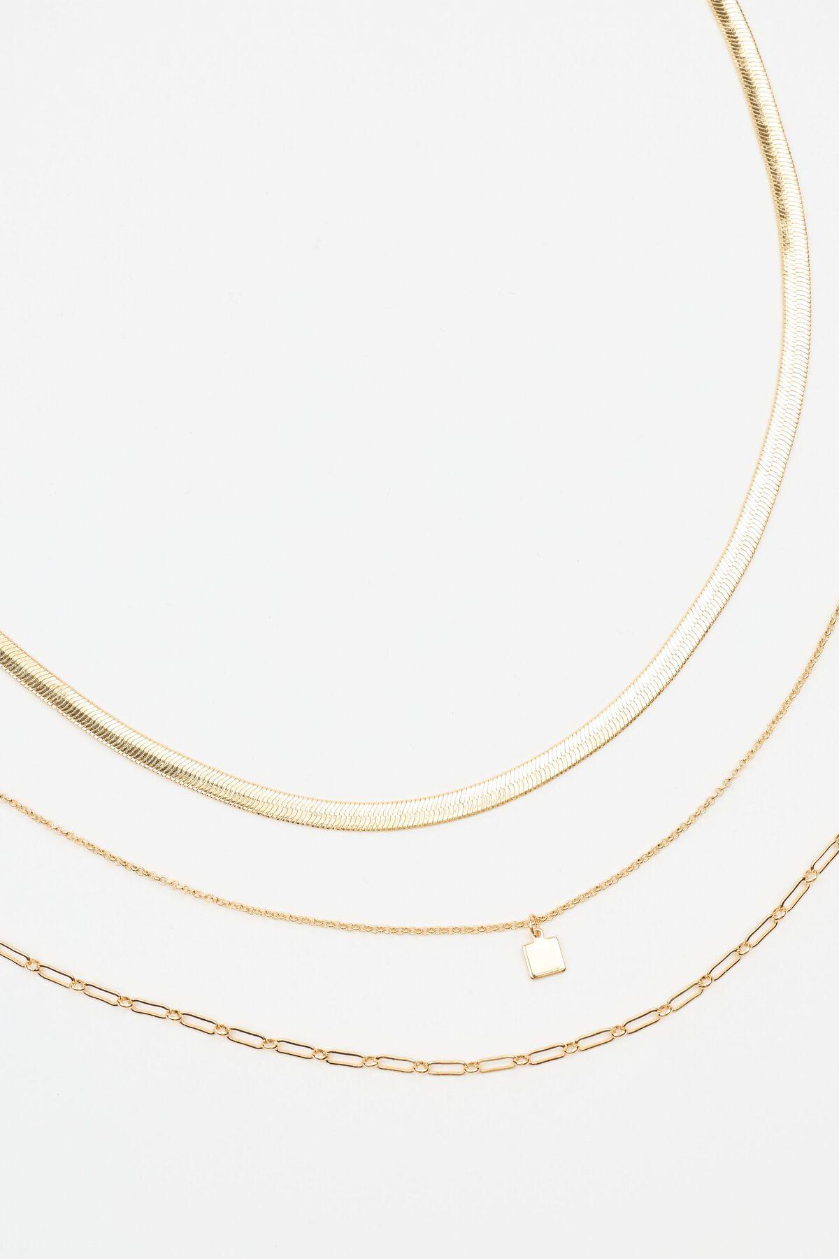Set of 3 Classic Chain Necklace Product Image