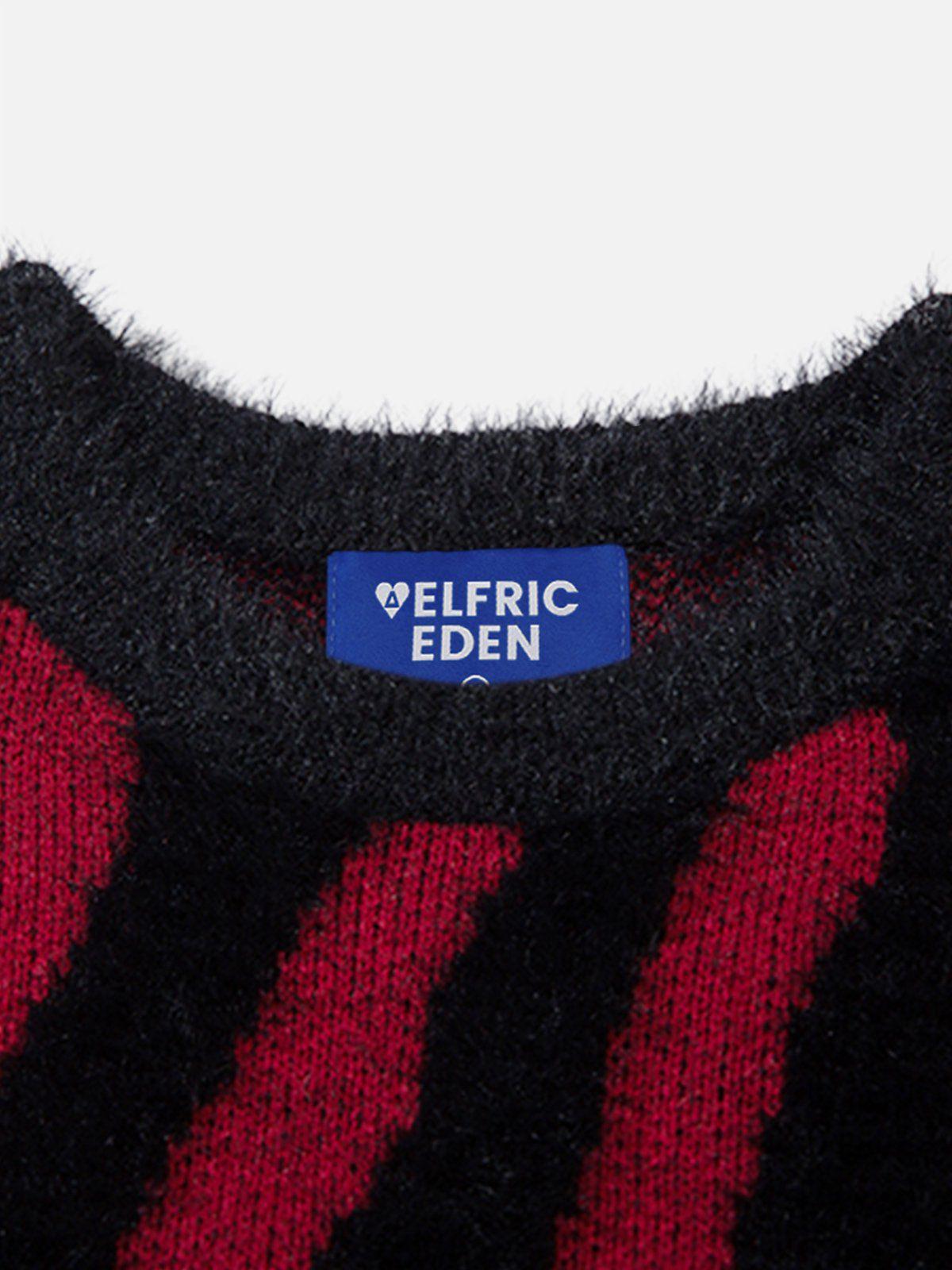 Aelfric Eden Zebra Pattern Oversized Sweater Product Image