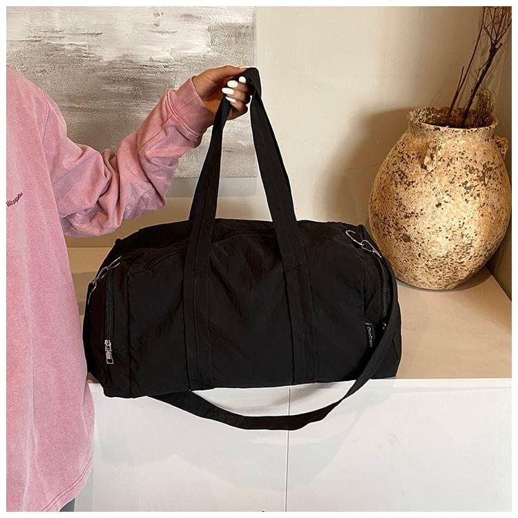 Lettering Applique Duffle Bag Product Image