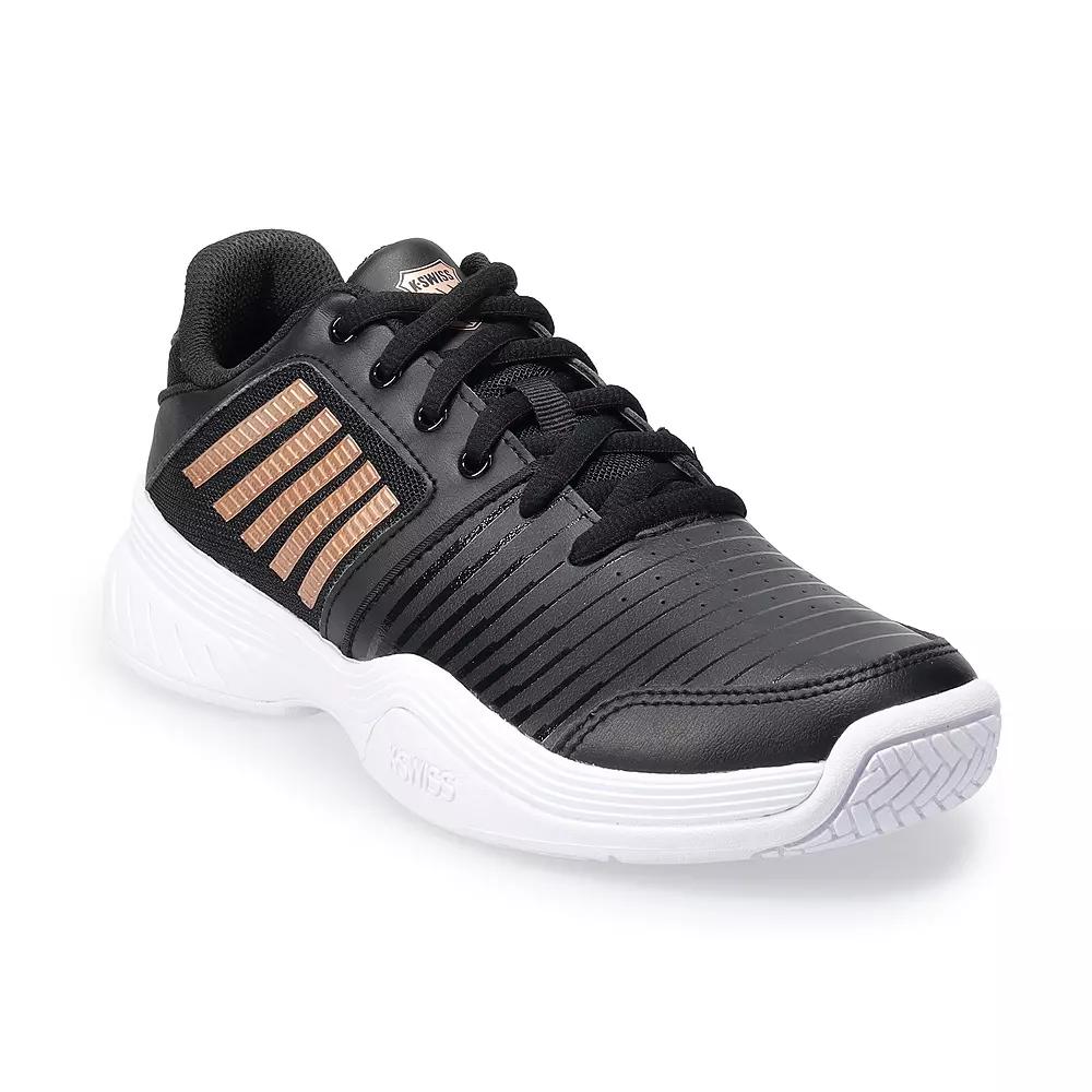 K-Swiss® Court Express Women's Tennis Shoes, Size: 6 Medium, Black White Rose Gold Product Image