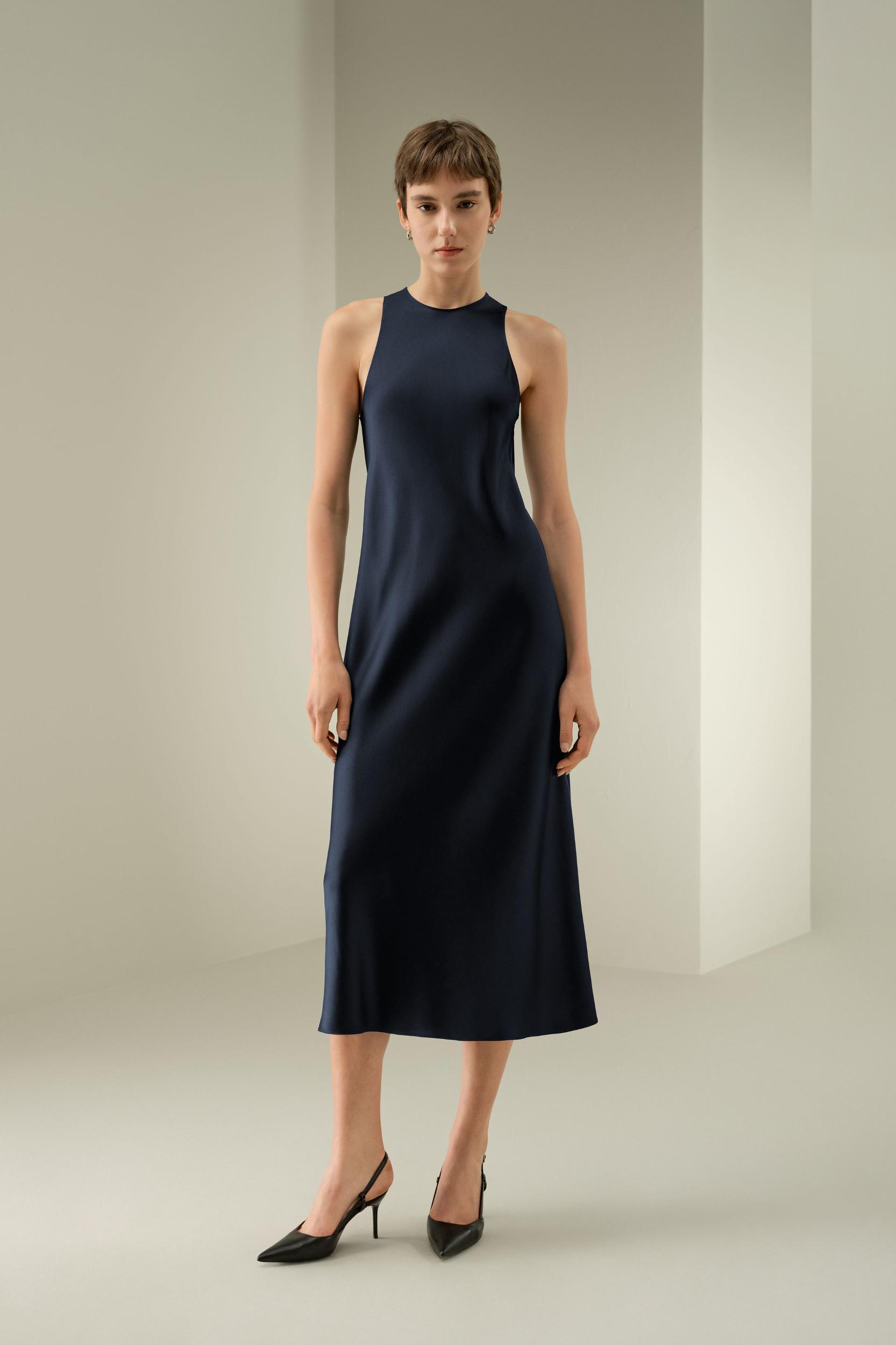 LILYSILK Silk Maxi Dress - Female - Pine 100% Premium Silk - Ultimate Luxury Smooth Texture Maxi Dress Product Image