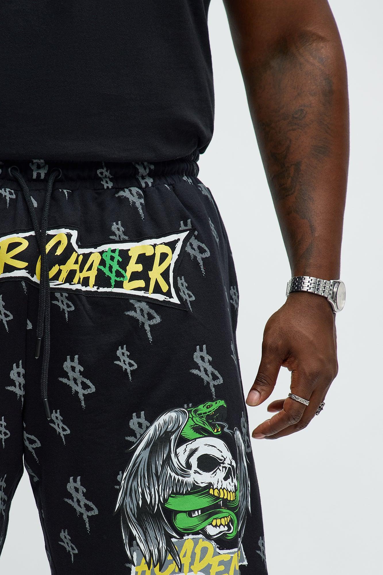 Paper Chase Academy Sweatshorts - Black Male Product Image