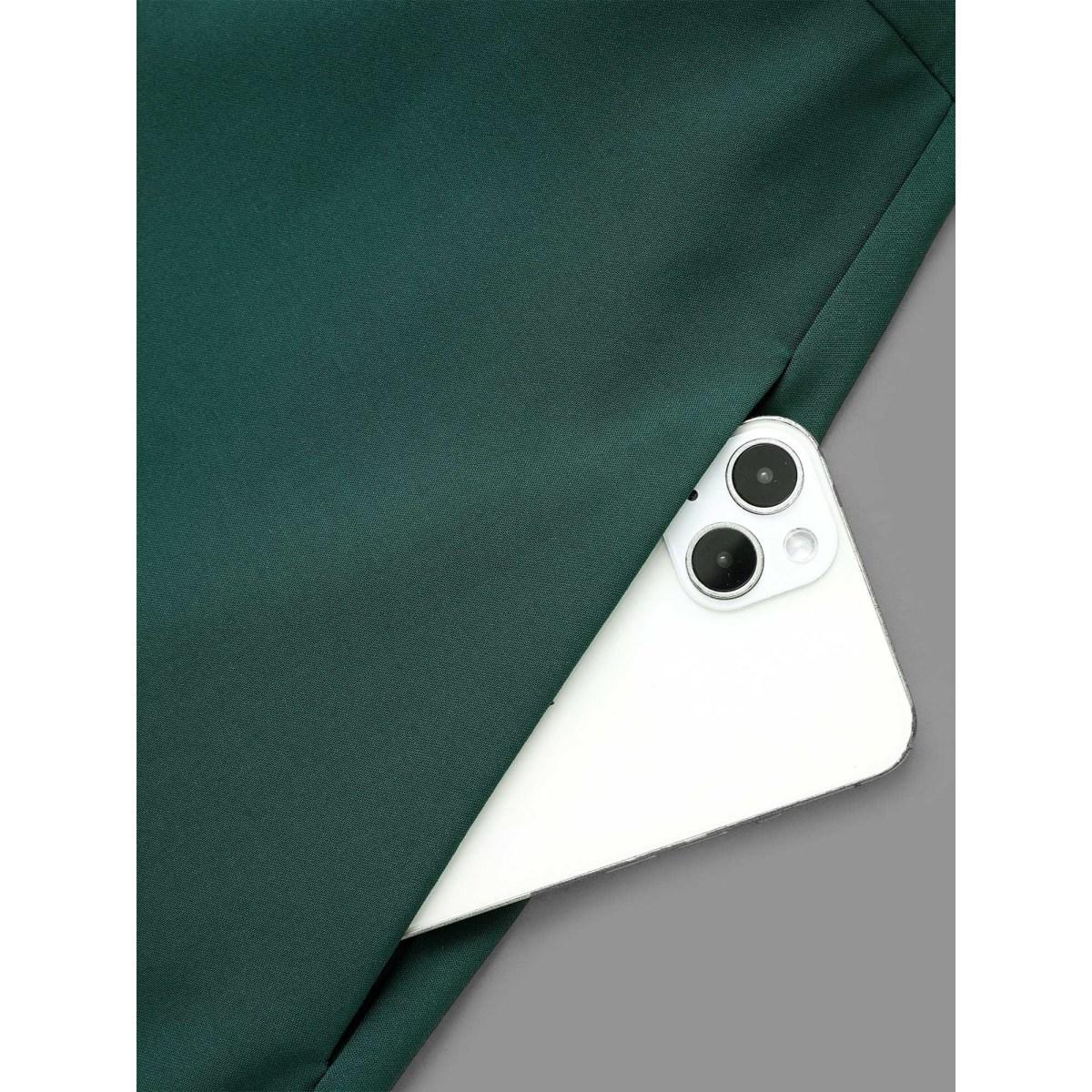 Plus Size Asymmetrical Neckline Waist-Tie Midi Dress DarkSlateGray Women Elegant Belted Party Curvy Bloomchic 26/4X Product Image