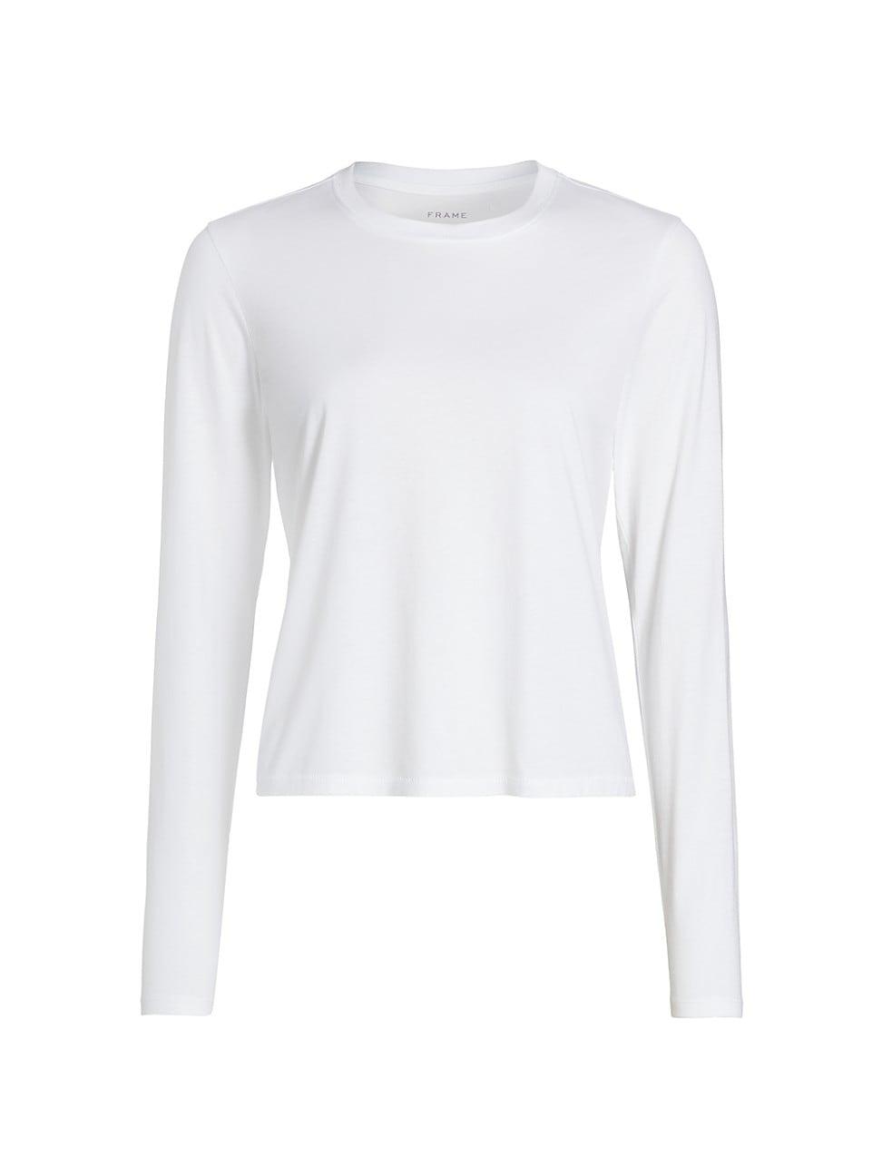 Womens Cotton-Jersey Long-Sleeve Top Product Image