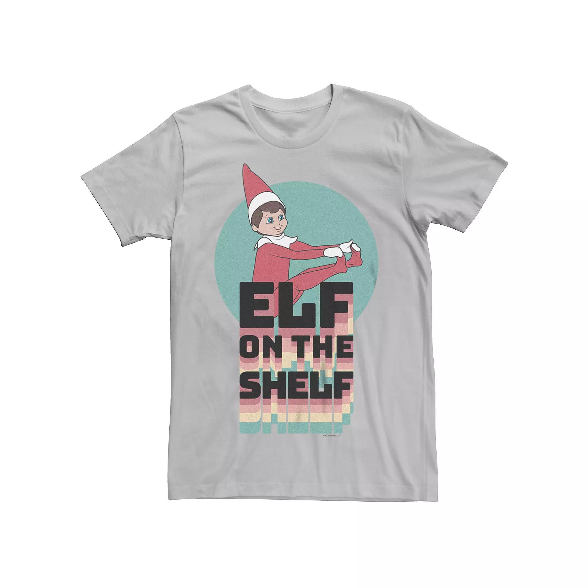 Men's Elf On The Shelf Drop Shadow Text Tee,  Product Image