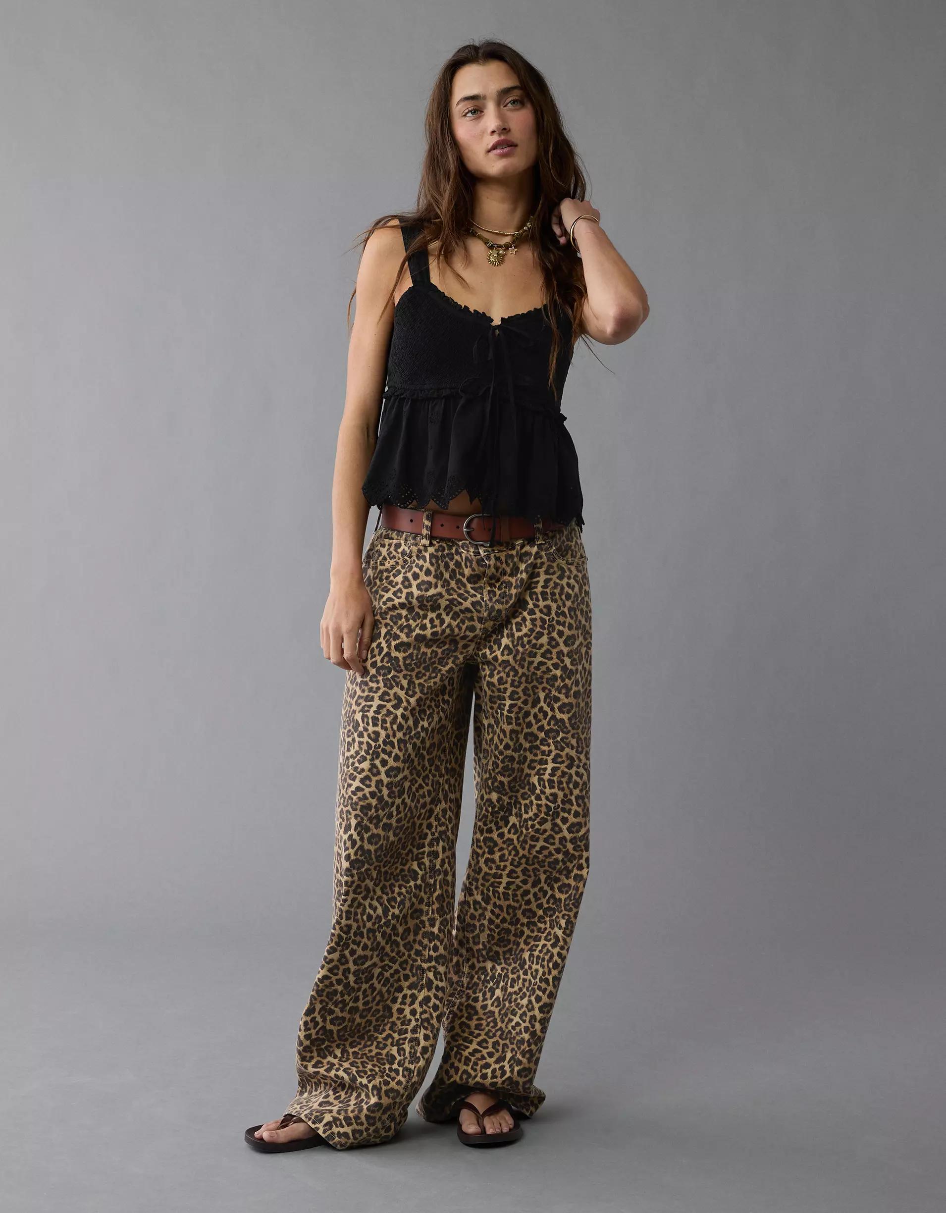 AE Smocked Babydoll Shirt Product Image