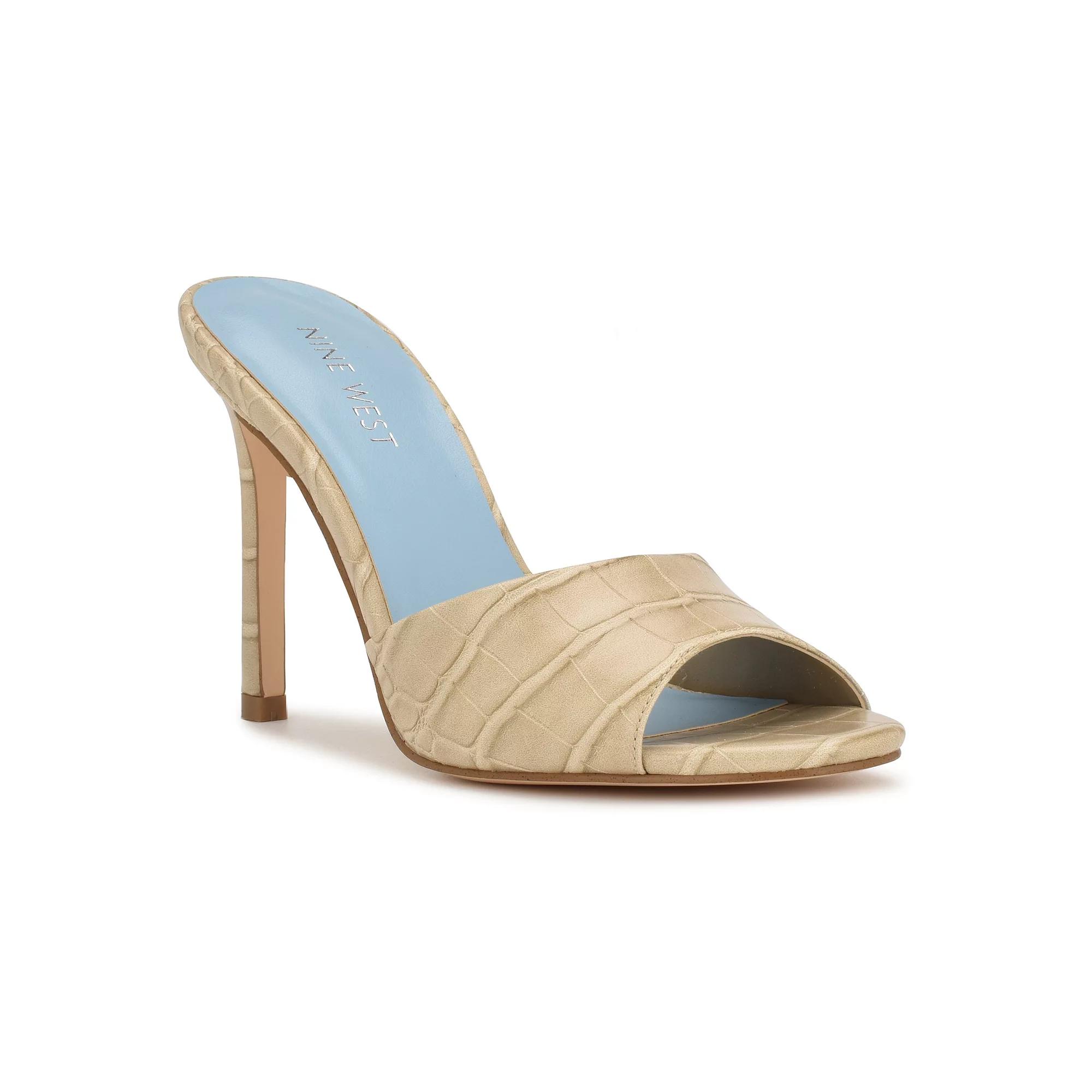 Nine West Finla Women's Almond Toe Dress Sandals, Size: 9.5, Light Natural Product Image
