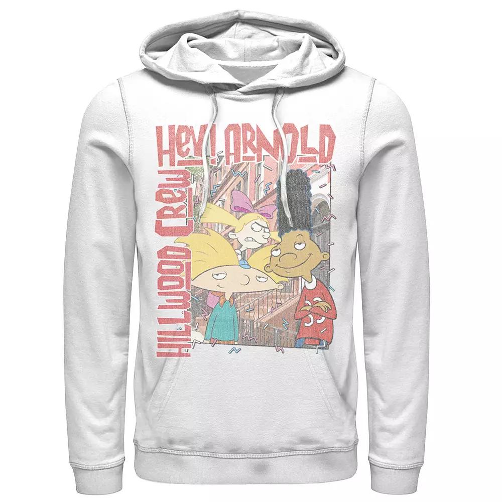 Men's Nickeloden Hey Arnold Colorful Hillwood Poster Hoodie,  Product Image