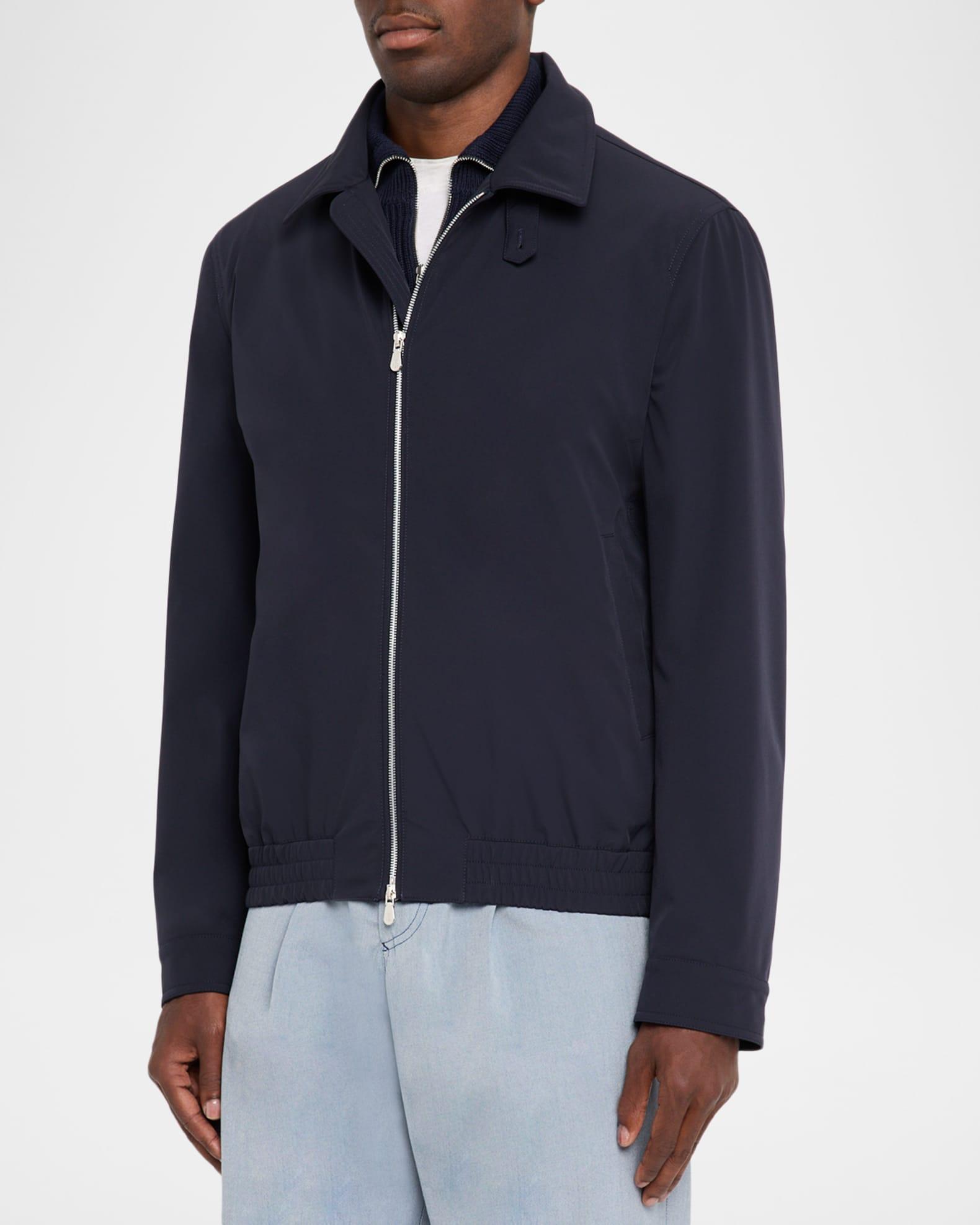 Men's Nylon Full-Zip Blouson Jacket Product Image