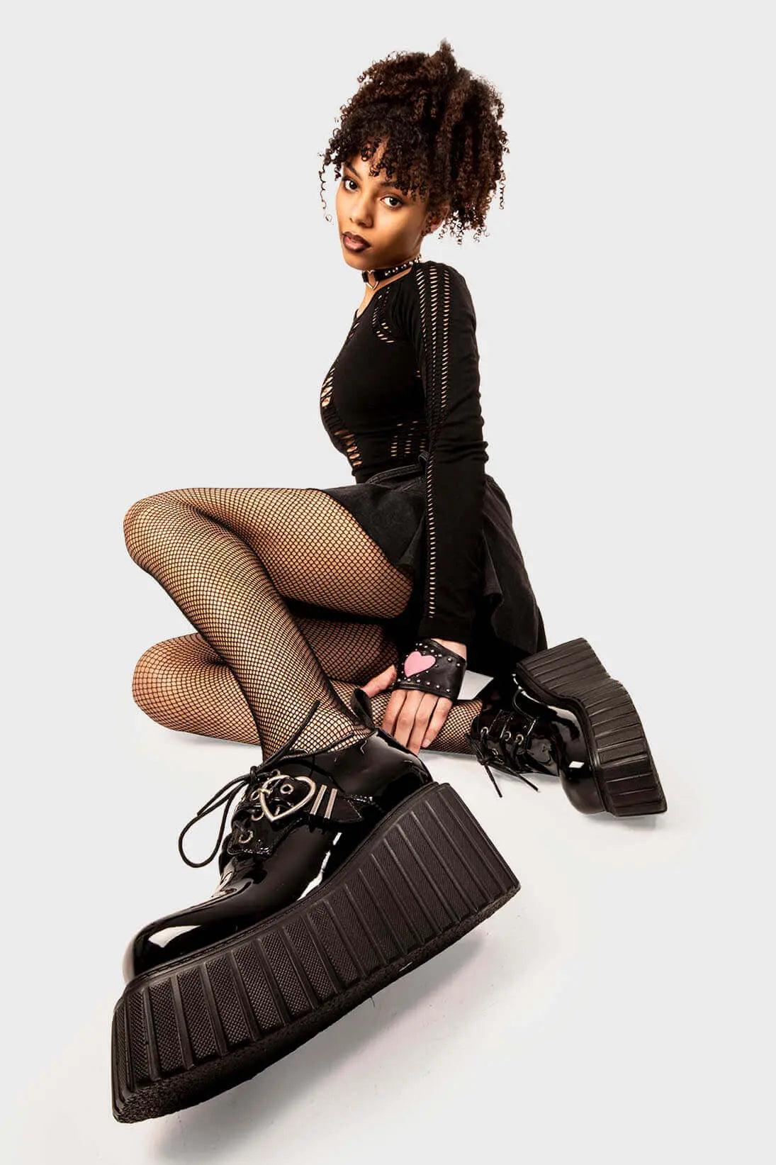 Stick To It Chunky Platform Creeper Shoes Product Image