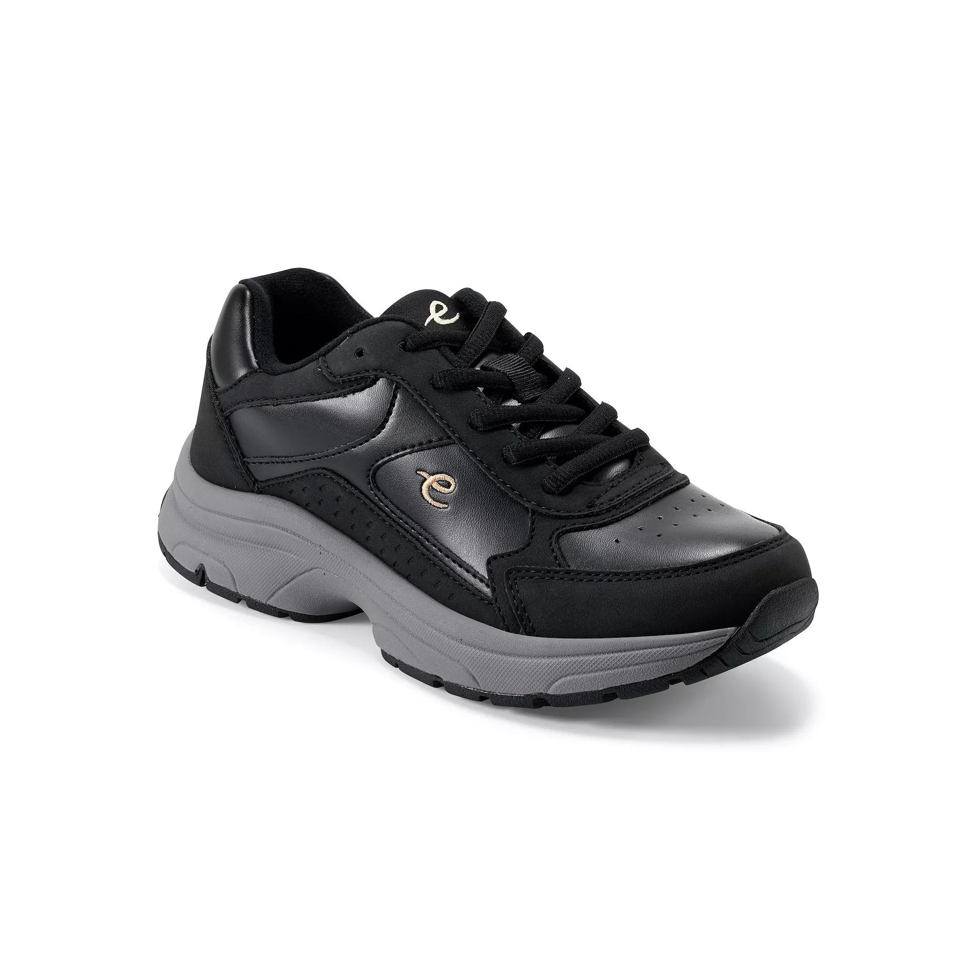 Easy Spirit Khari Women's Lace Up Sneakers, Size: 8.5 Wide, Black Product Image