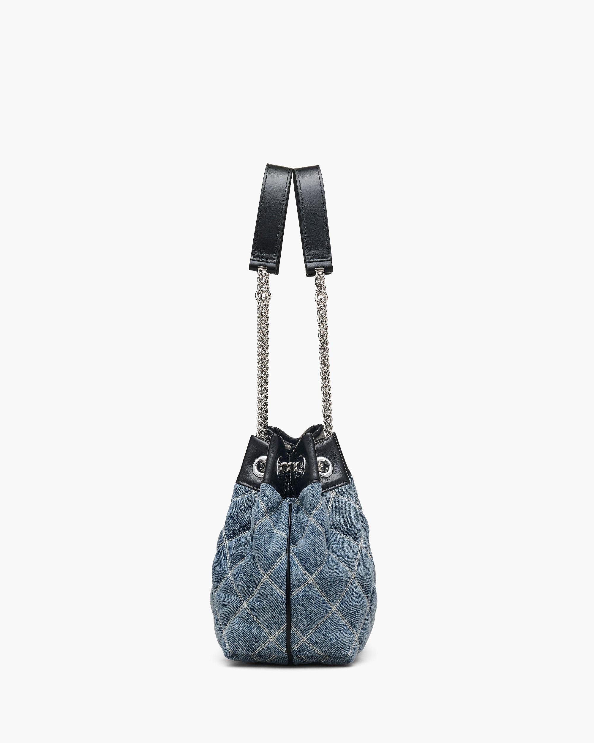 The Quilted Denim Chain Sack Bag Product Image