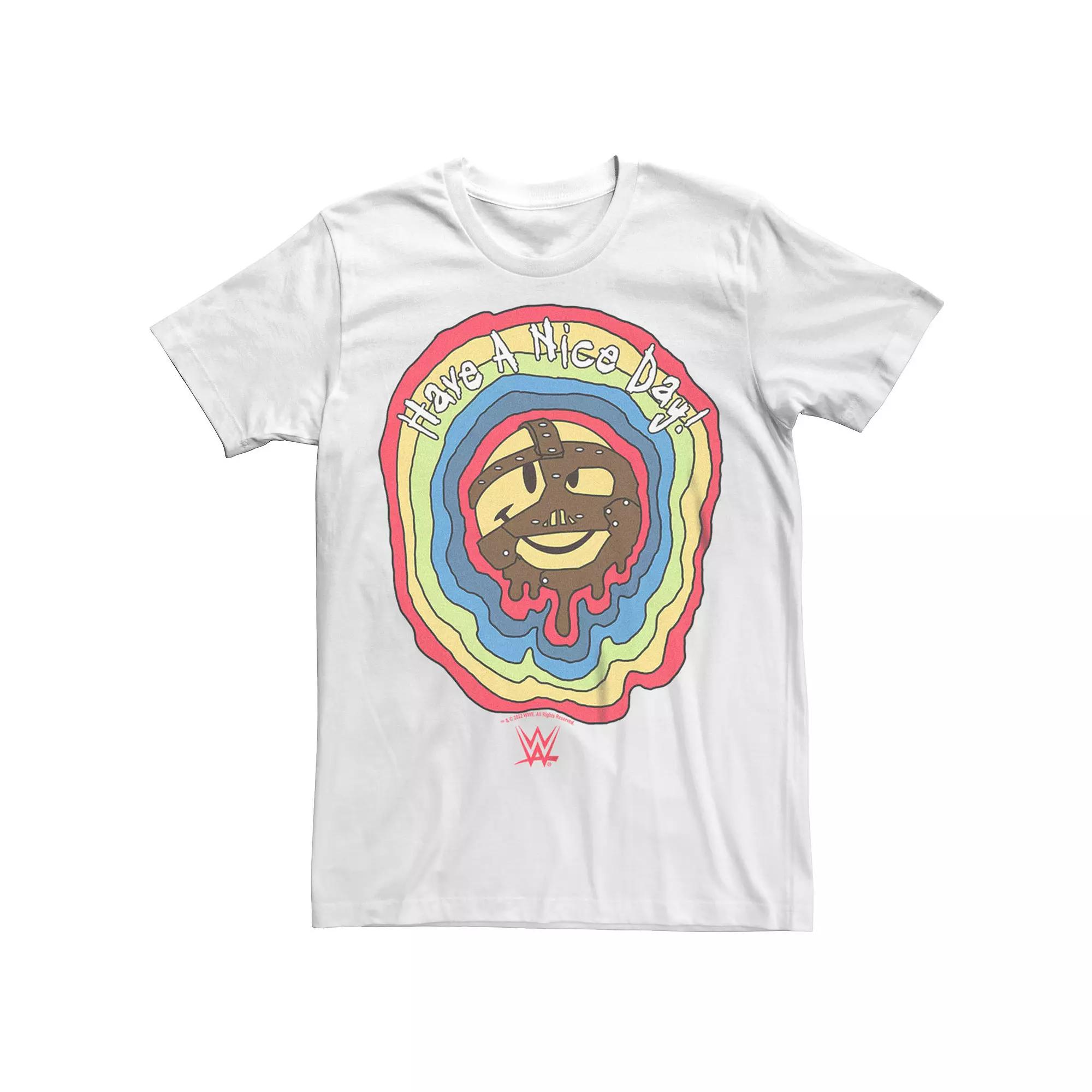 Big & Tall WWE Have A Nice Day Rainbow Logo Tee, Men's,  Product Image