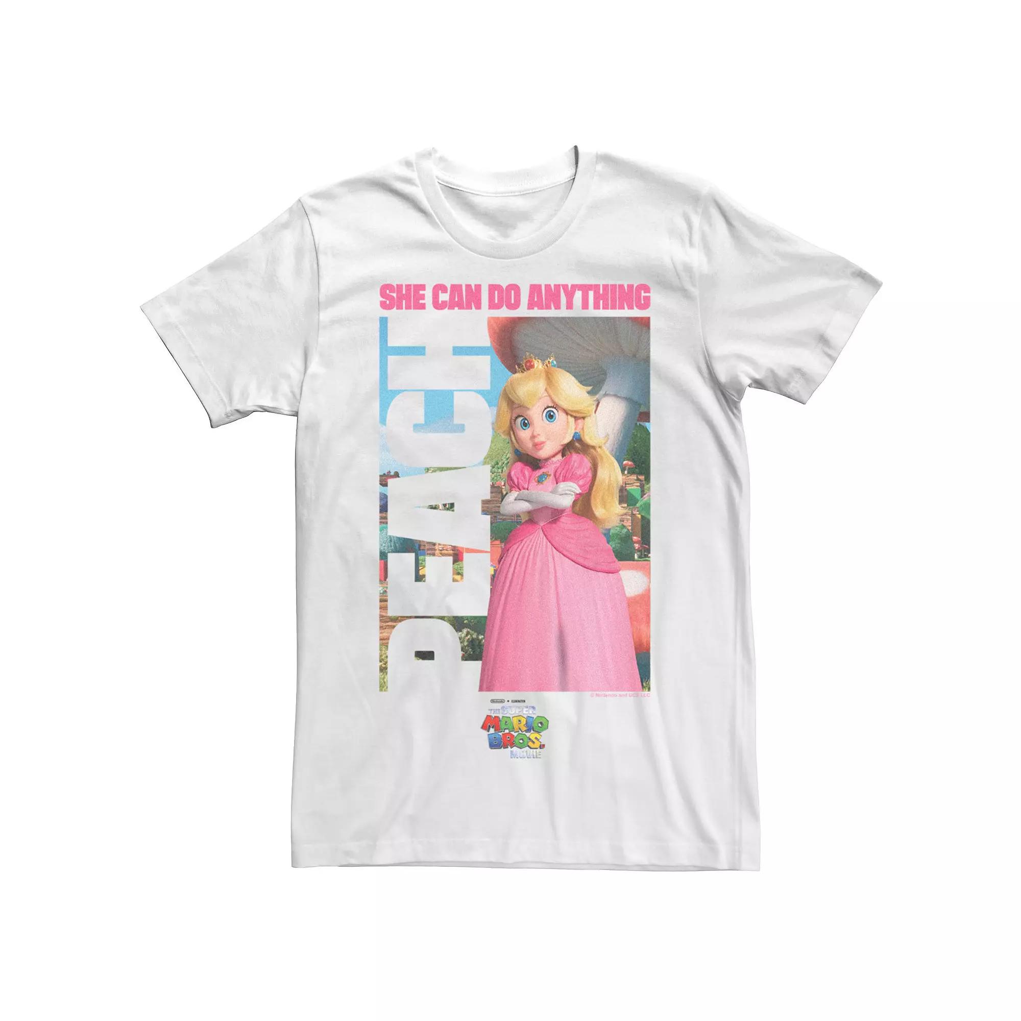 Big & Tall The Super Mario Bros. Movie Peach She Can Do Anything Graphic Tee, Men's,  Product Image