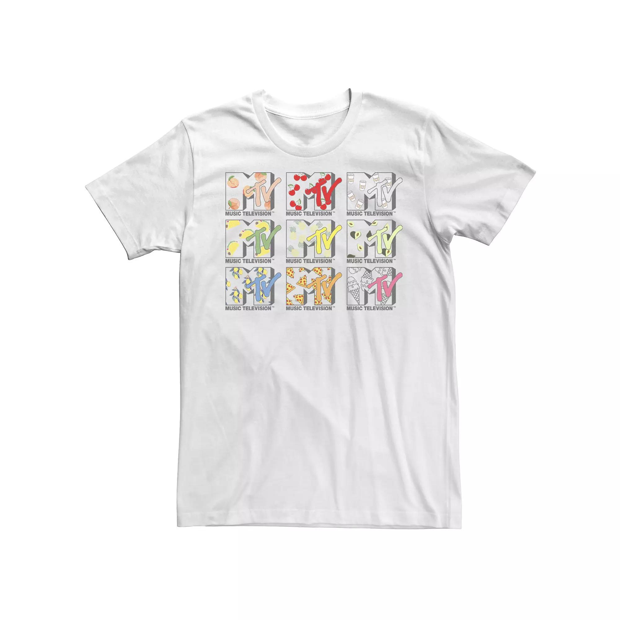 Men's MTV Food Grid Logo Short Sleeve Tee,  Product Image