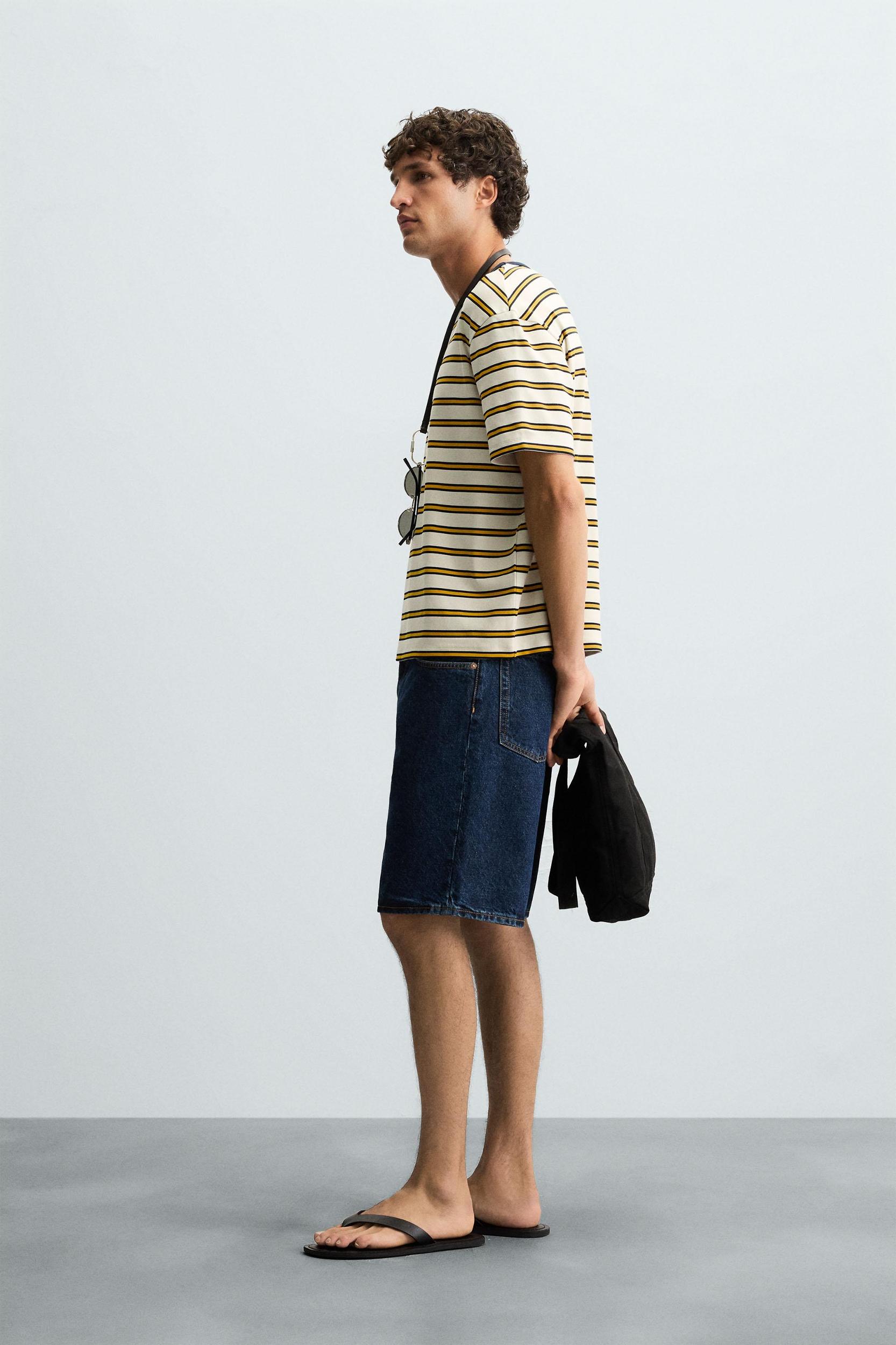 STRIPED JACQUARD T-SHIRT Product Image
