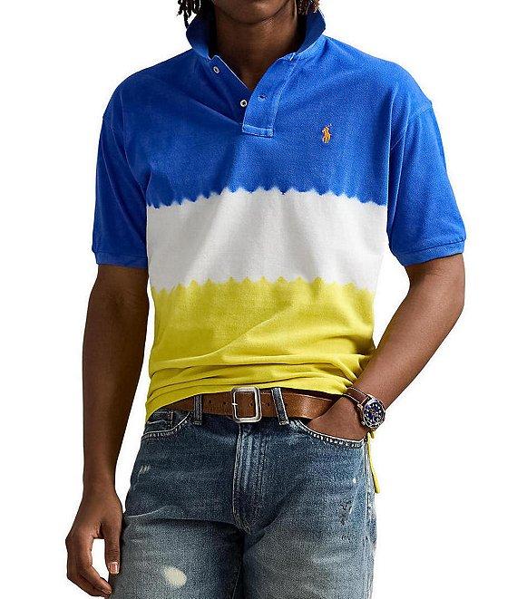 Polo Ralph Lauren Classic Fit Dip-Dyed Mesh Short Sleeve Polo Shirt Product Image
