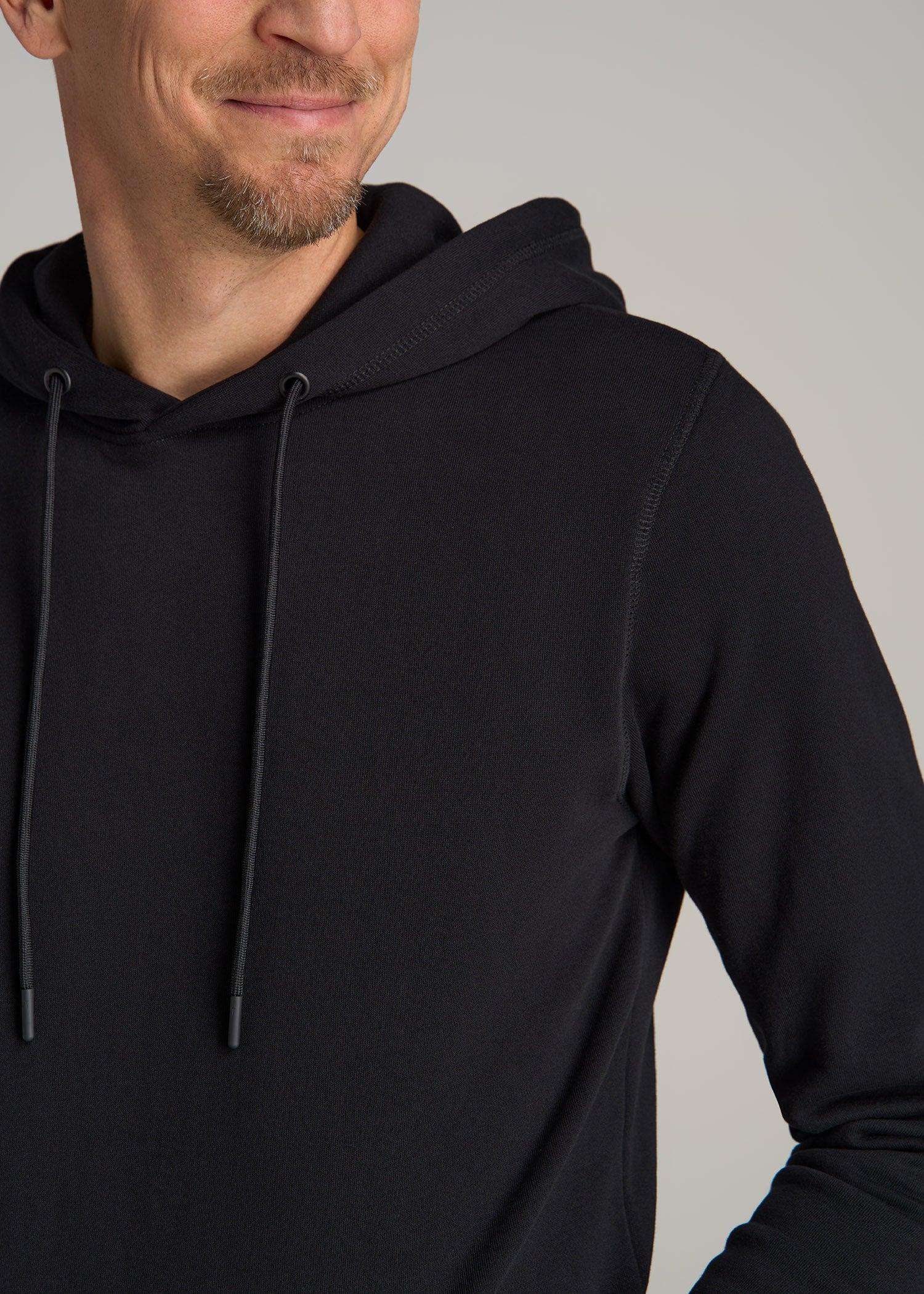 Wearever Fleece Pullover Hoodie for Tall Men in Black Male Product Image