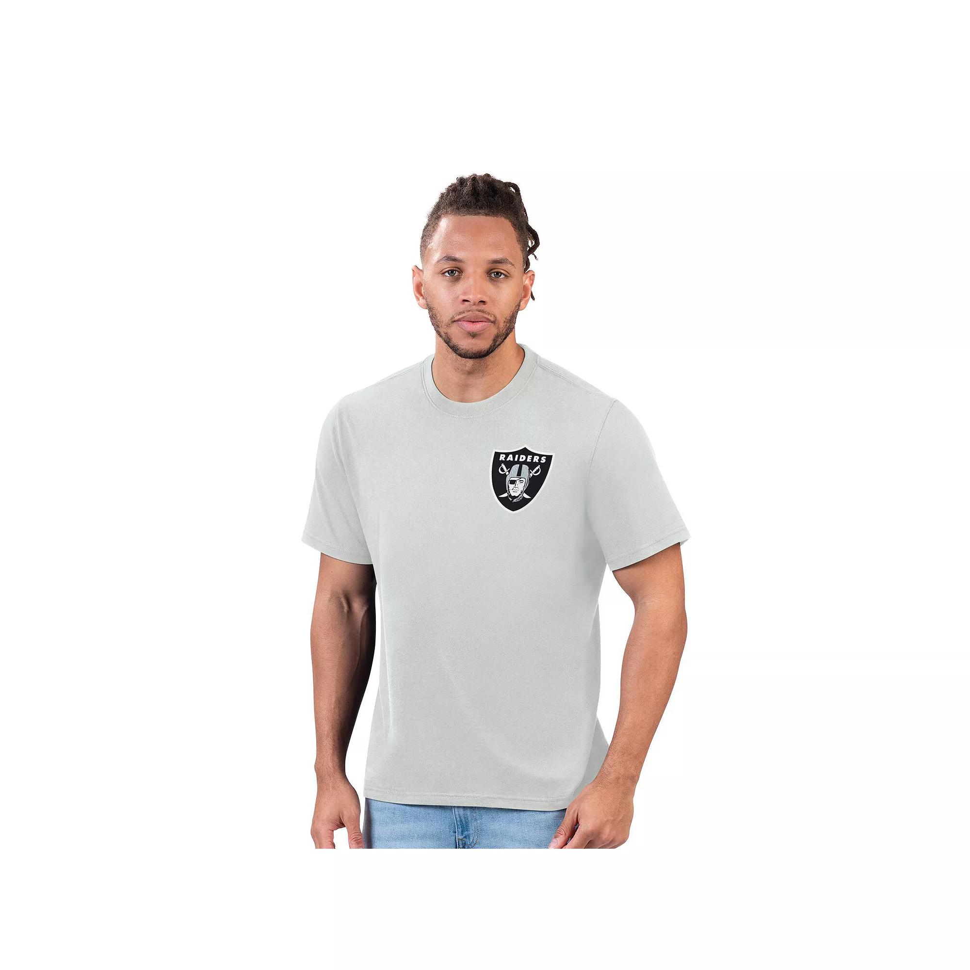 Men's Margaritaville  Gray Las Vegas Raiders Sunday Vibes T-Shirt, Size: Medium, Lvr Grey Product Image