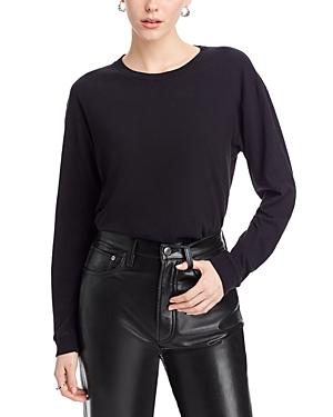 Mother The Long Sleeve Slouchy Cut Off Tee Product Image