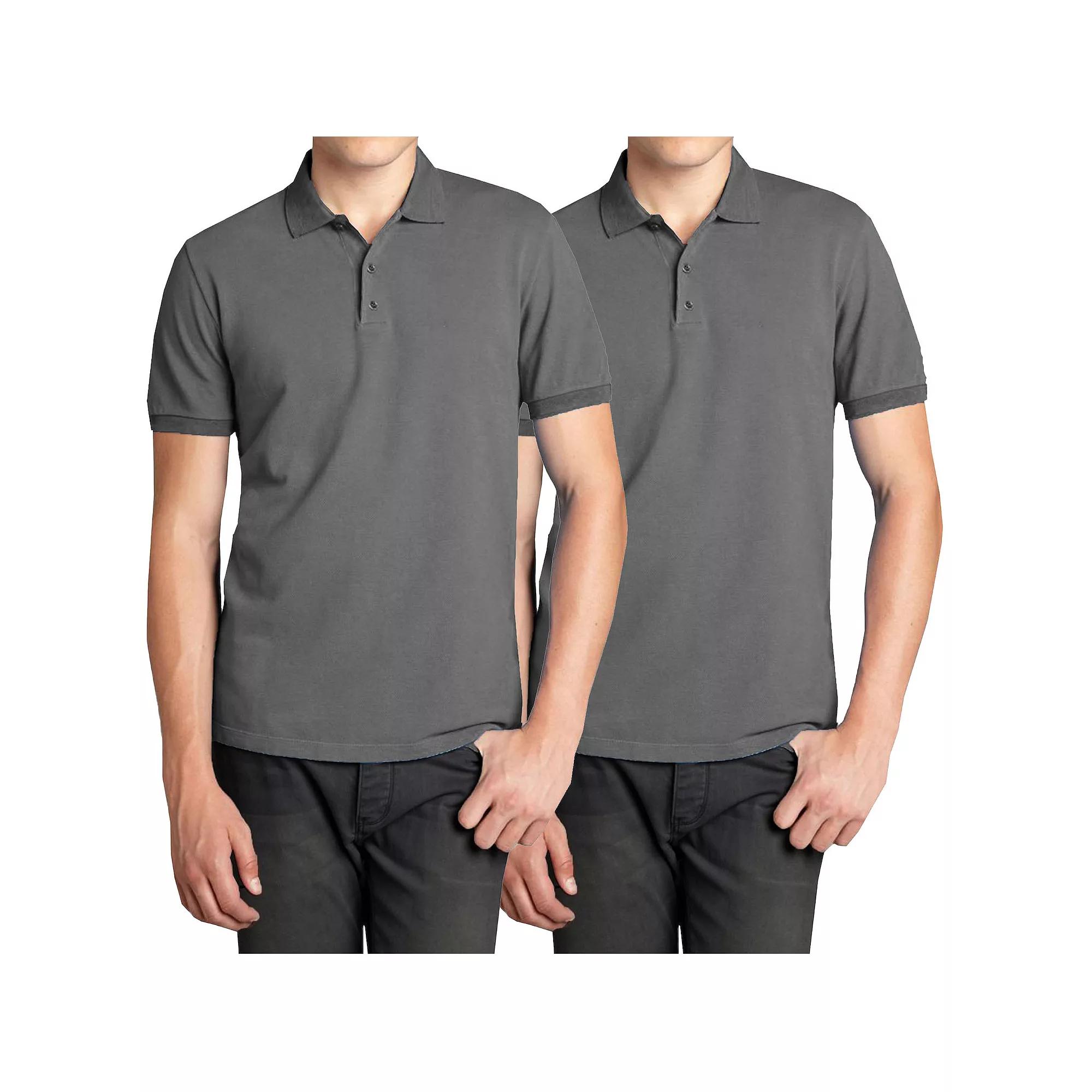 Men's Galaxy 2-Pack Pique Polo Shirts,  Product Image