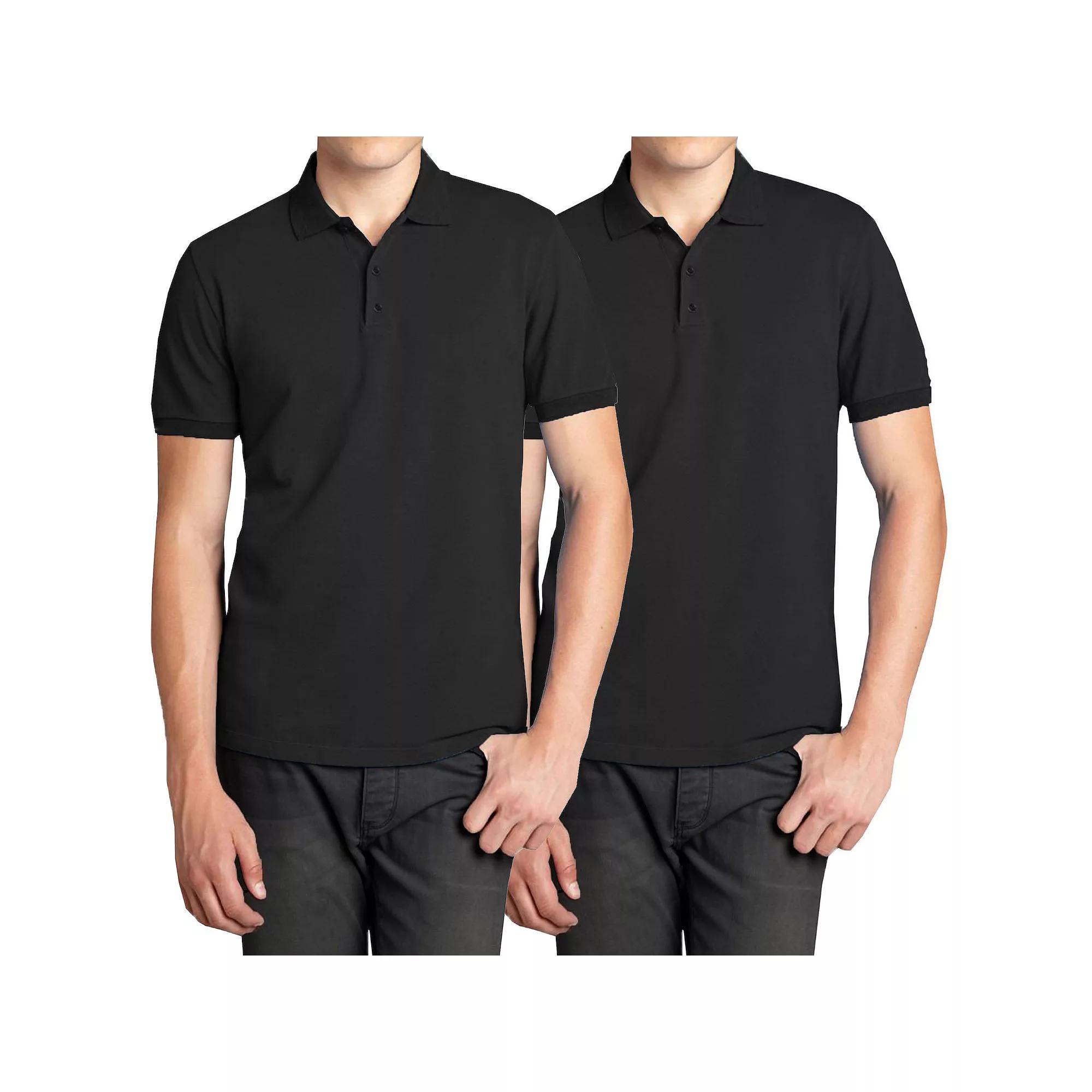Men's Galaxy 2-Pack Pique Polo Shirts,  Product Image
