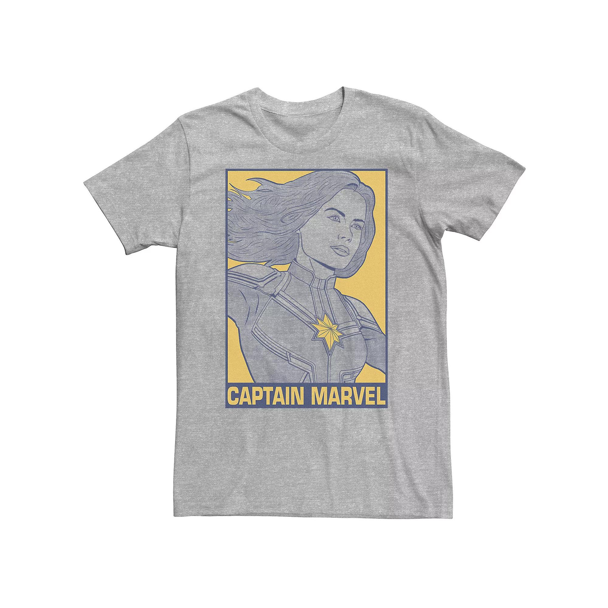 Big & Tall Marvel Avengers Endgame Captain Marvel Pop Art Tee, Men's,  Product Image