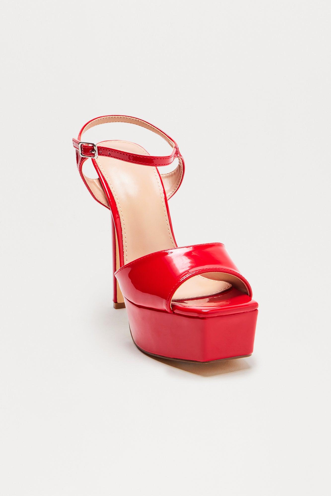 Vegas 6″ Stiletto Heels - Red Product Image