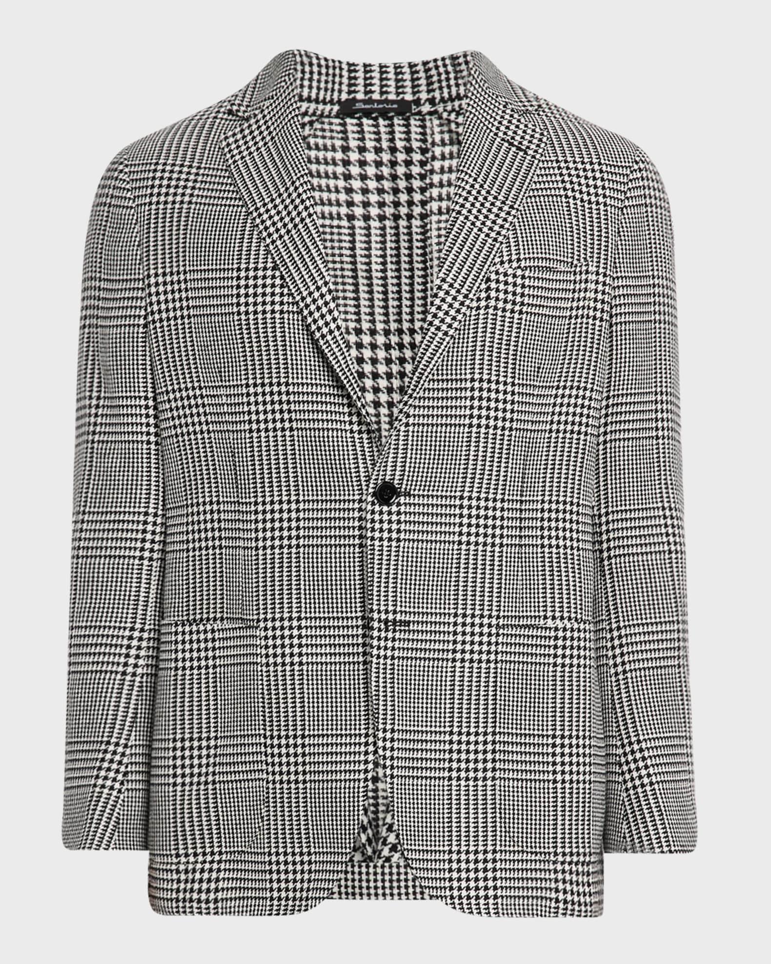 Men's Glen Check Single-Breasted Sport Coat Product Image