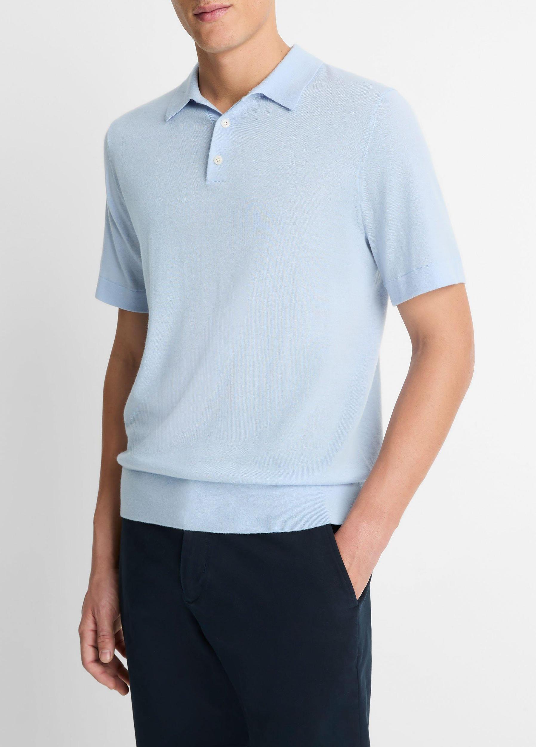 Featherweight Merino Wool-Cashmere Polo Sweater Product Image