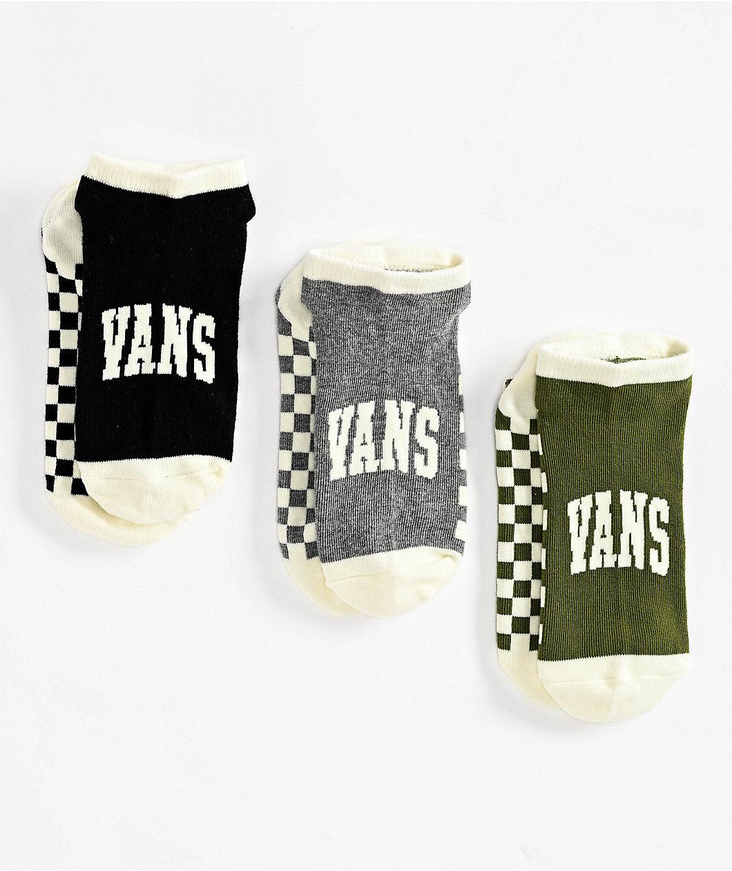 Vans Arched Kick Canoodle 3 Pack No Show Socks Product Image