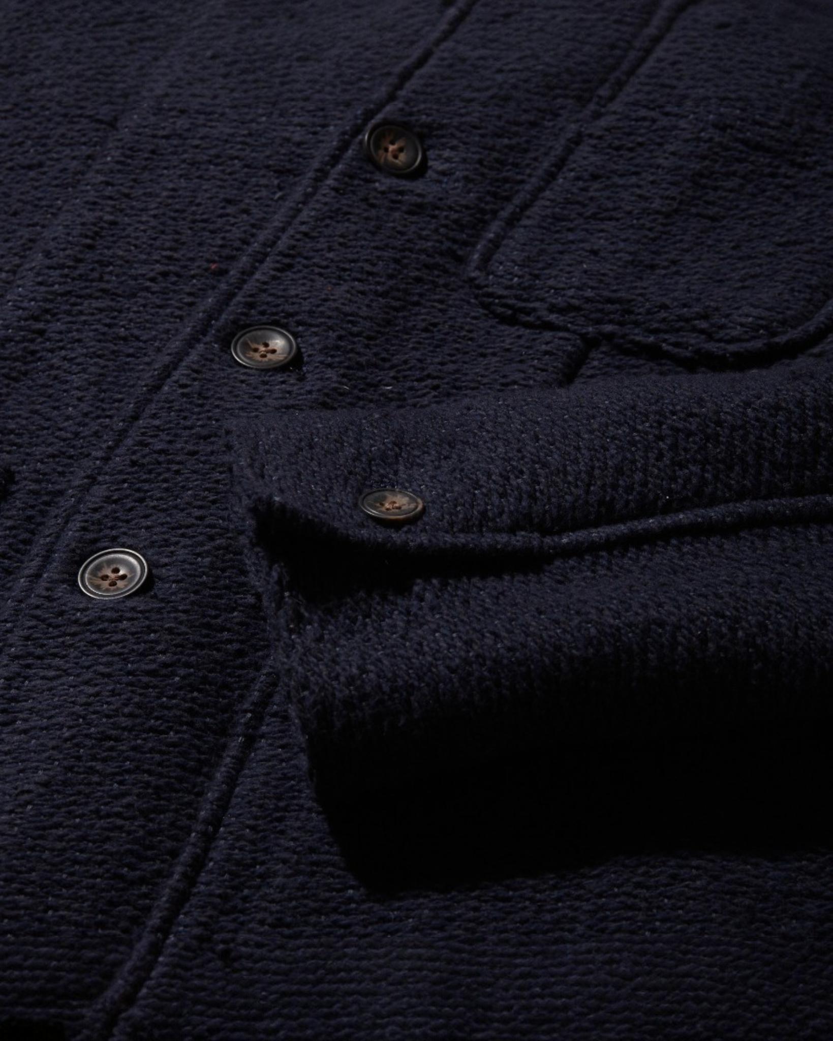 Burly Cotton Blazer- Navy Product Image