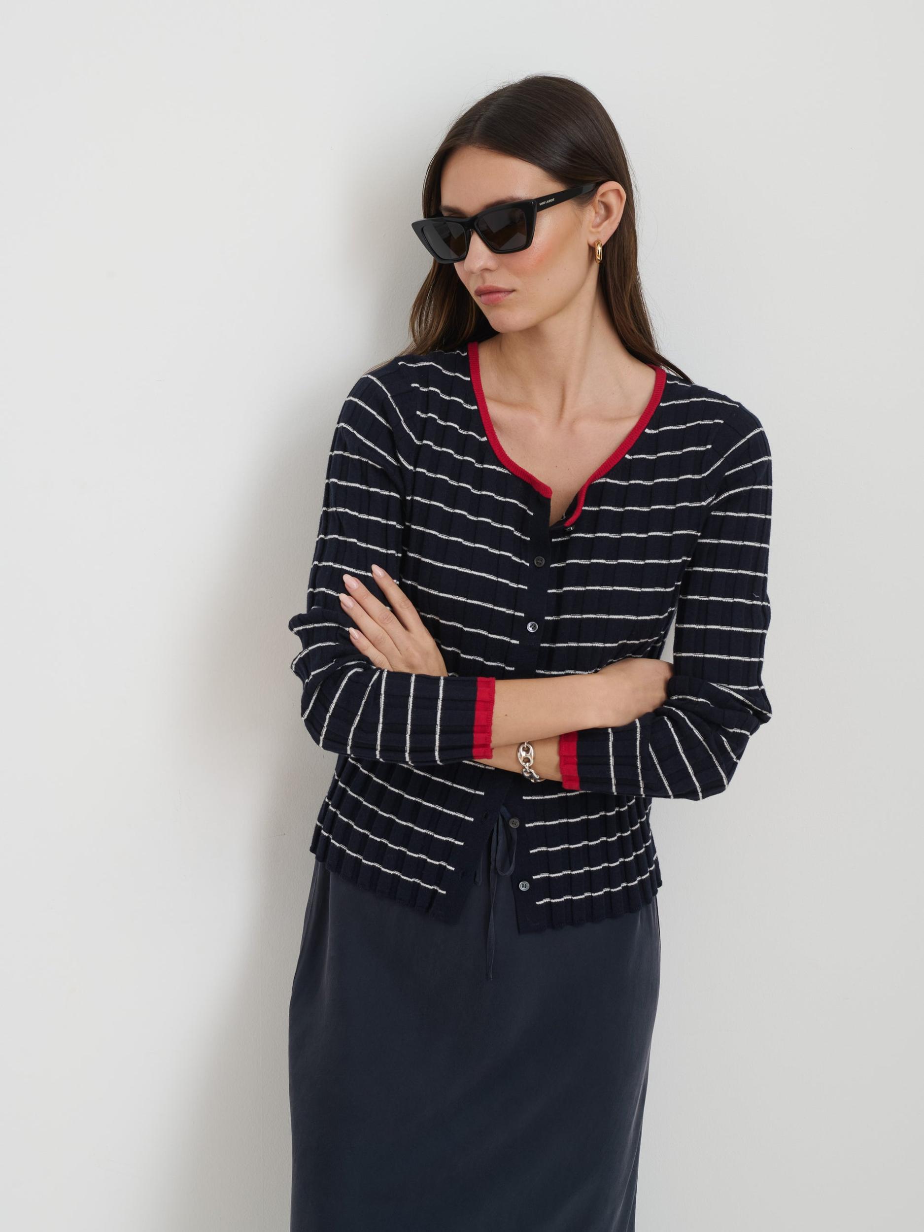 Lilly Slip Skirt In Washed Silk Product Image