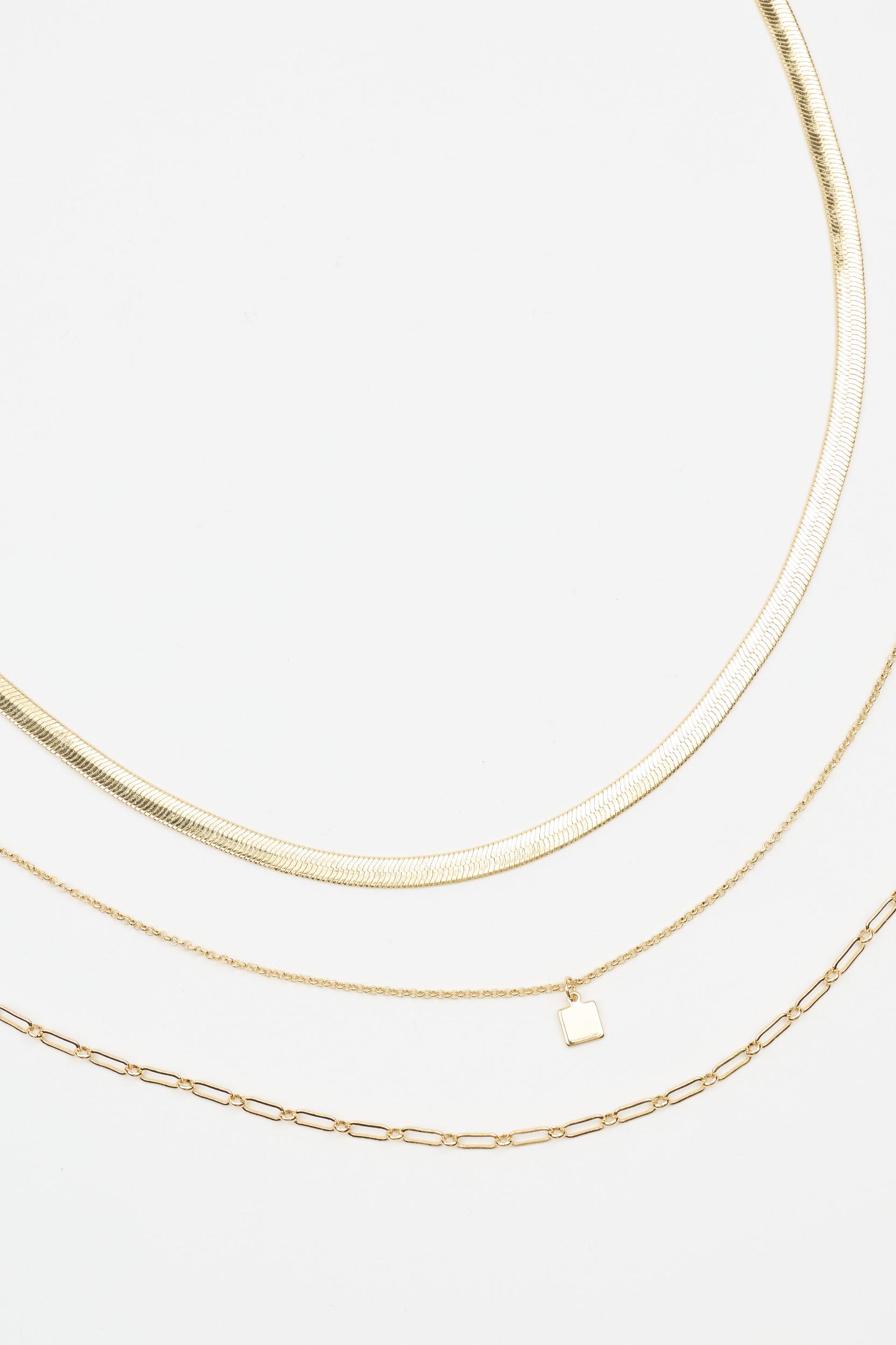 Set of 3 Classic Chain Necklace Product Image