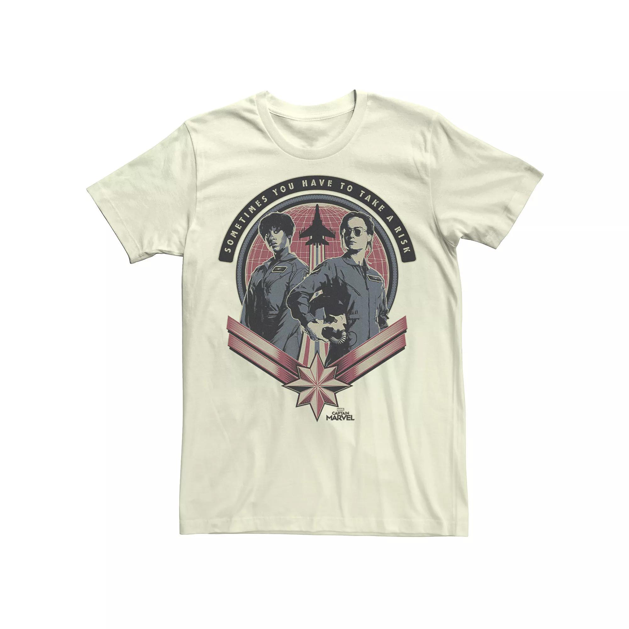 Mens Marvel Captain Marvel Carol Maria Pilots Poster Tee Product Image