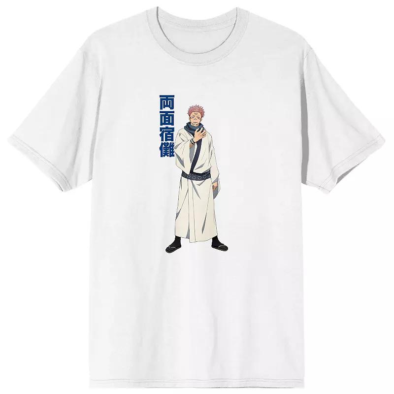 Men's Jujutsu Kaisen Anime Tee, Size: XL, White Product Image
