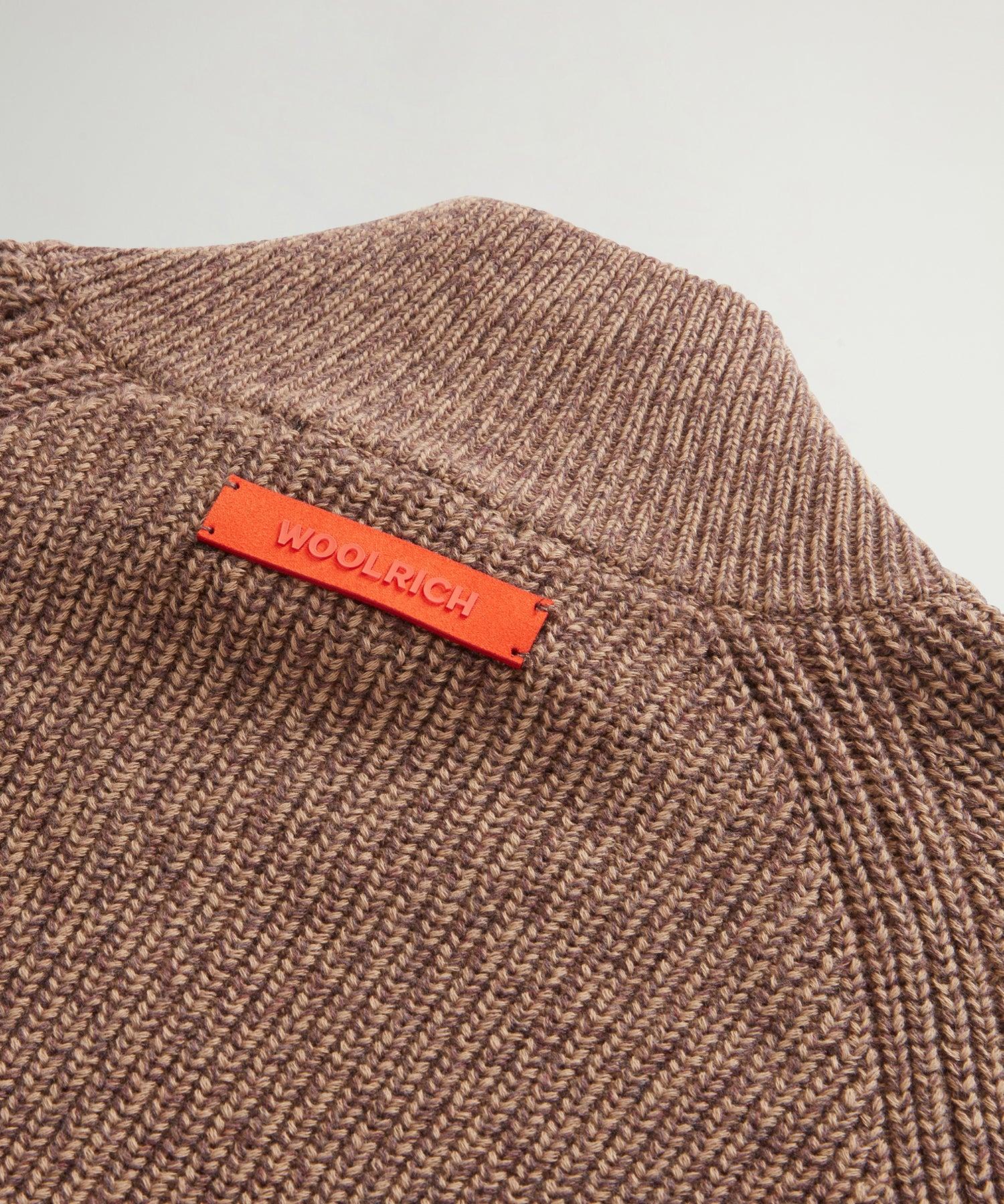 Todd Snyder x Woolrich Cotton Zip-Up Sweater in Brown Product Image