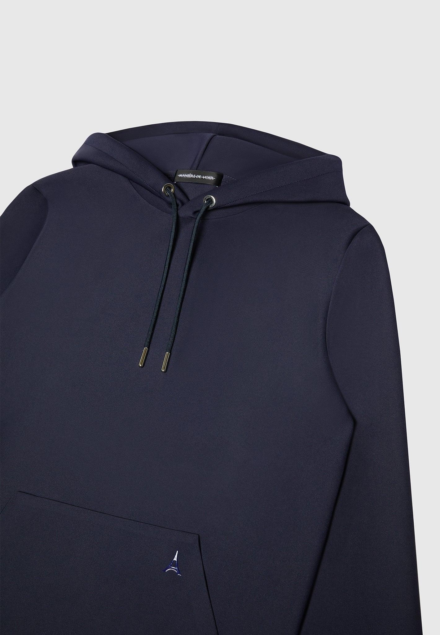 Neoprene Regular Fit Hoodie - Navy Male Product Image