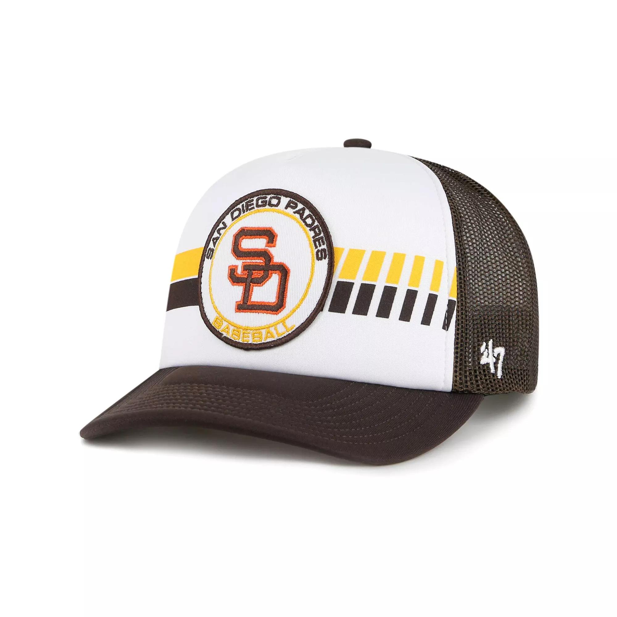 Men's '47 Brown San Diego Padres Cooperstown Collection Wax Pack Express Trucker Adjustable Hat Product Image
