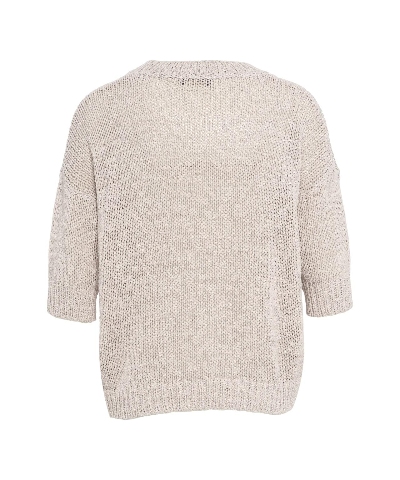 Short sleeve crochet sweater Product Image