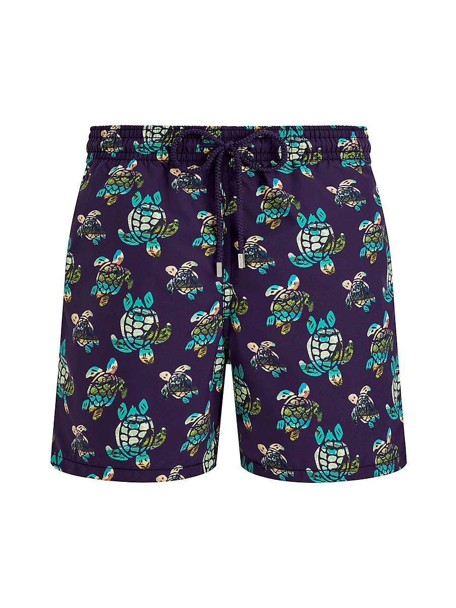 Vilebrequin Men's Landscape Turtle Swim Trunks Product Image