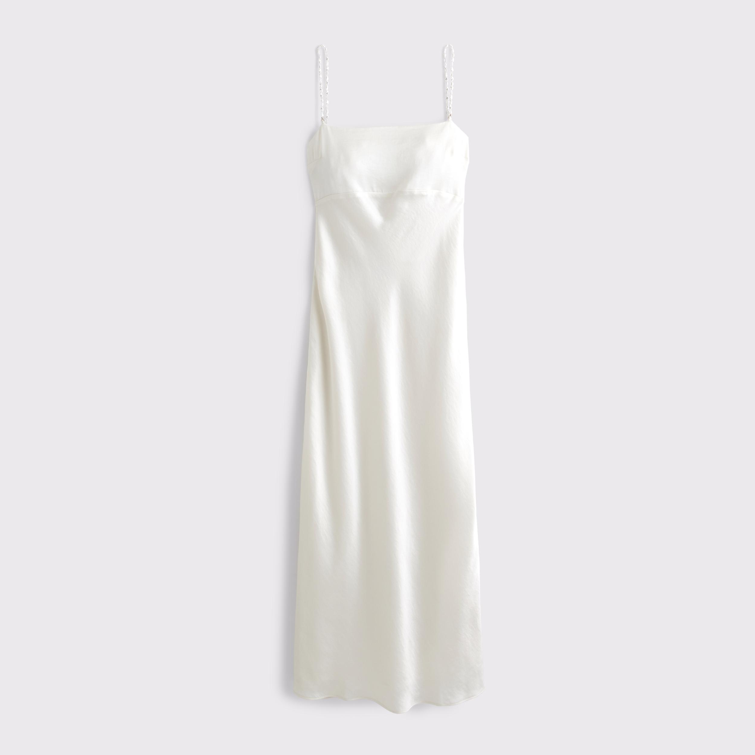 Faux Pearl Strap Maxi Dress Product Image