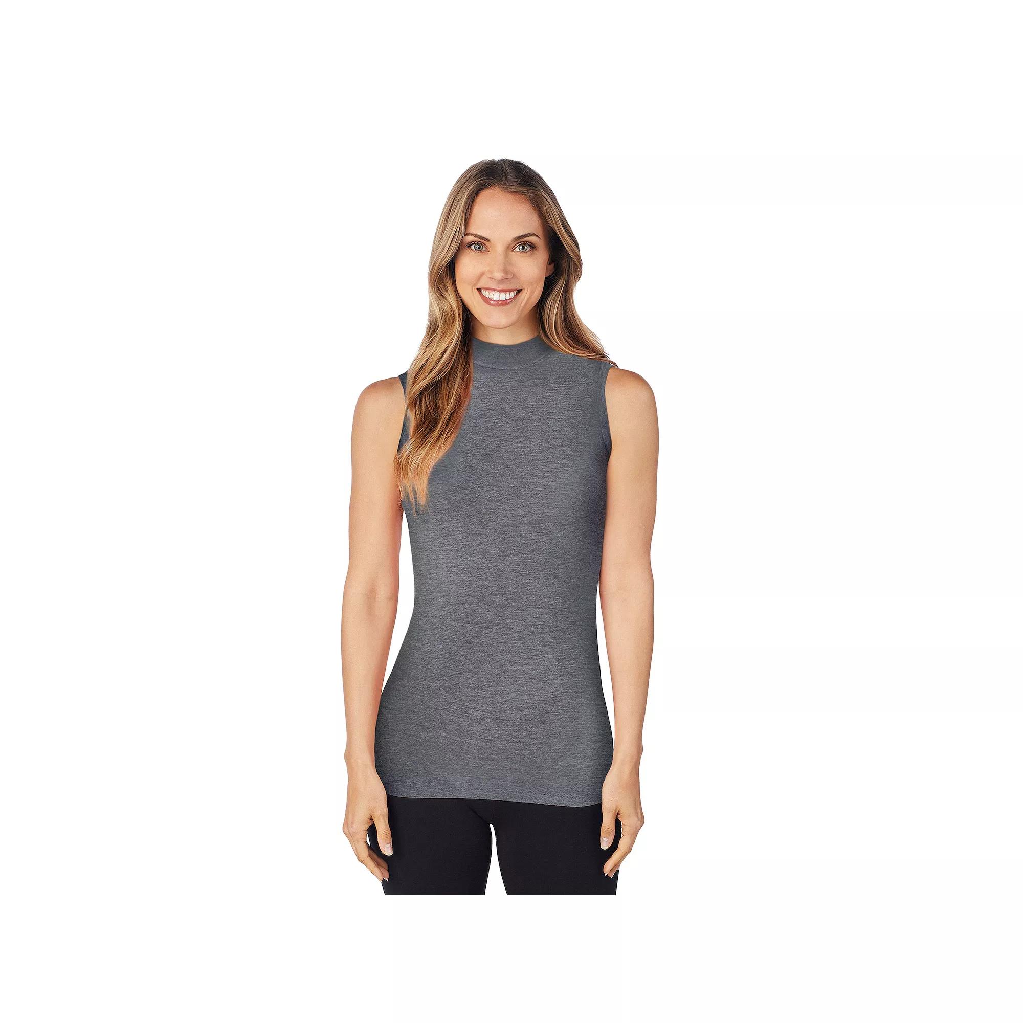 Women's Cuddl Duds® Softwear with Stretch Sleeveless Mock Neck Tank Top,  Product Image